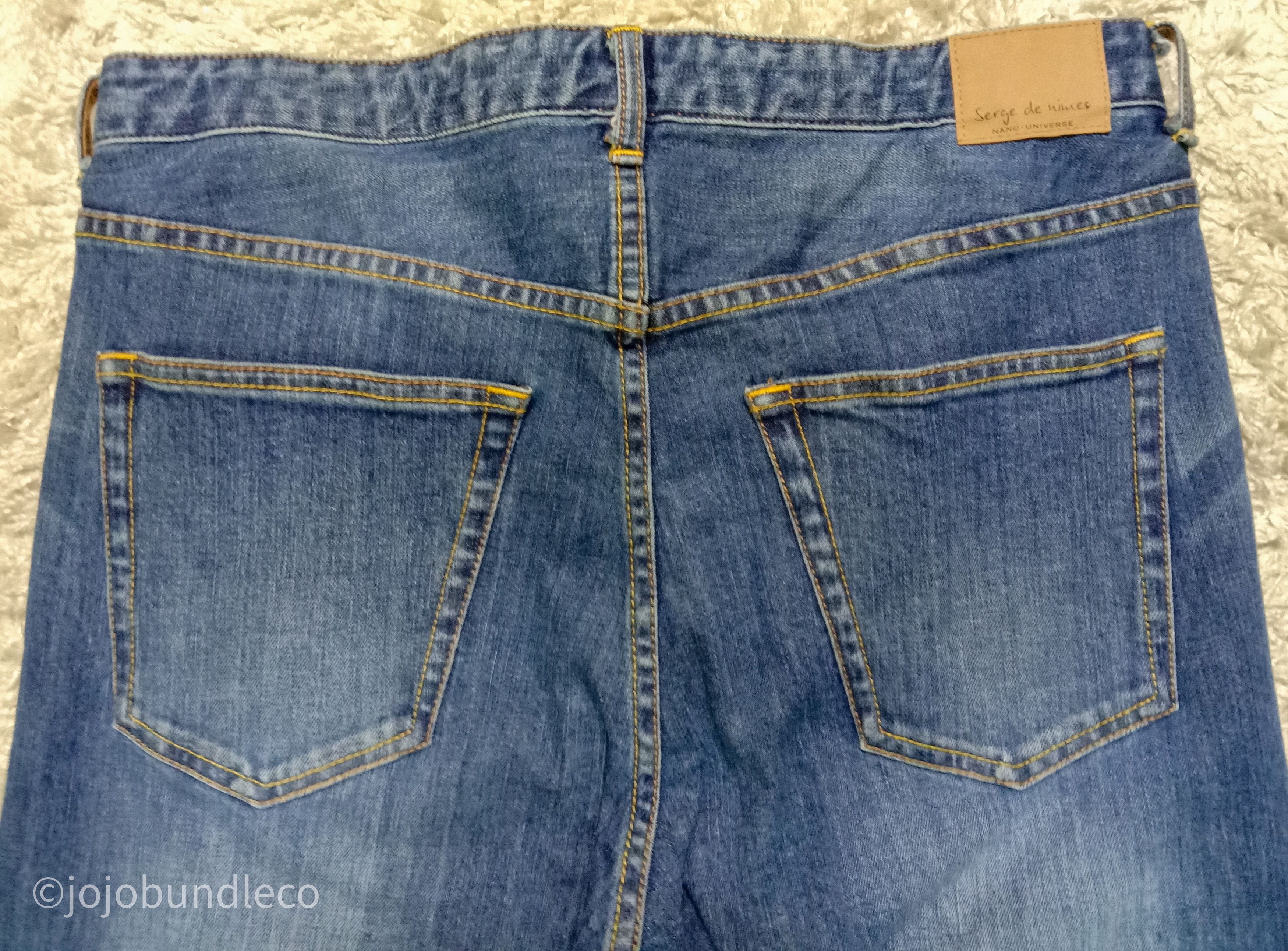 Japanese Brand Serge Denimes x nano universe denim pants Size US 34 / EU 50 - 7 Thumbnail