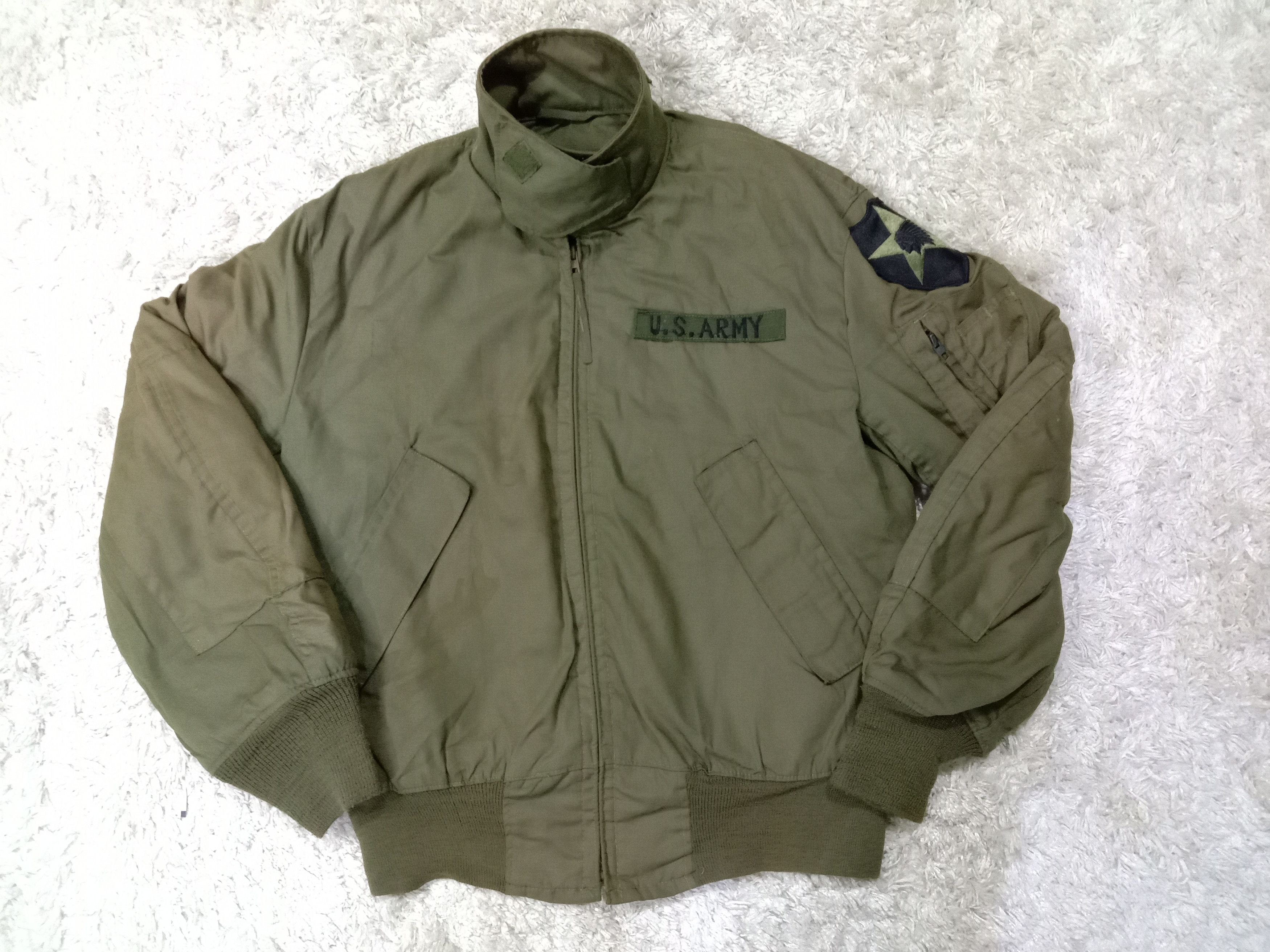 Vintage VTG US Army issued bomber jacket Size US S / EU 44-46 / 1 - 1 Thumbnail