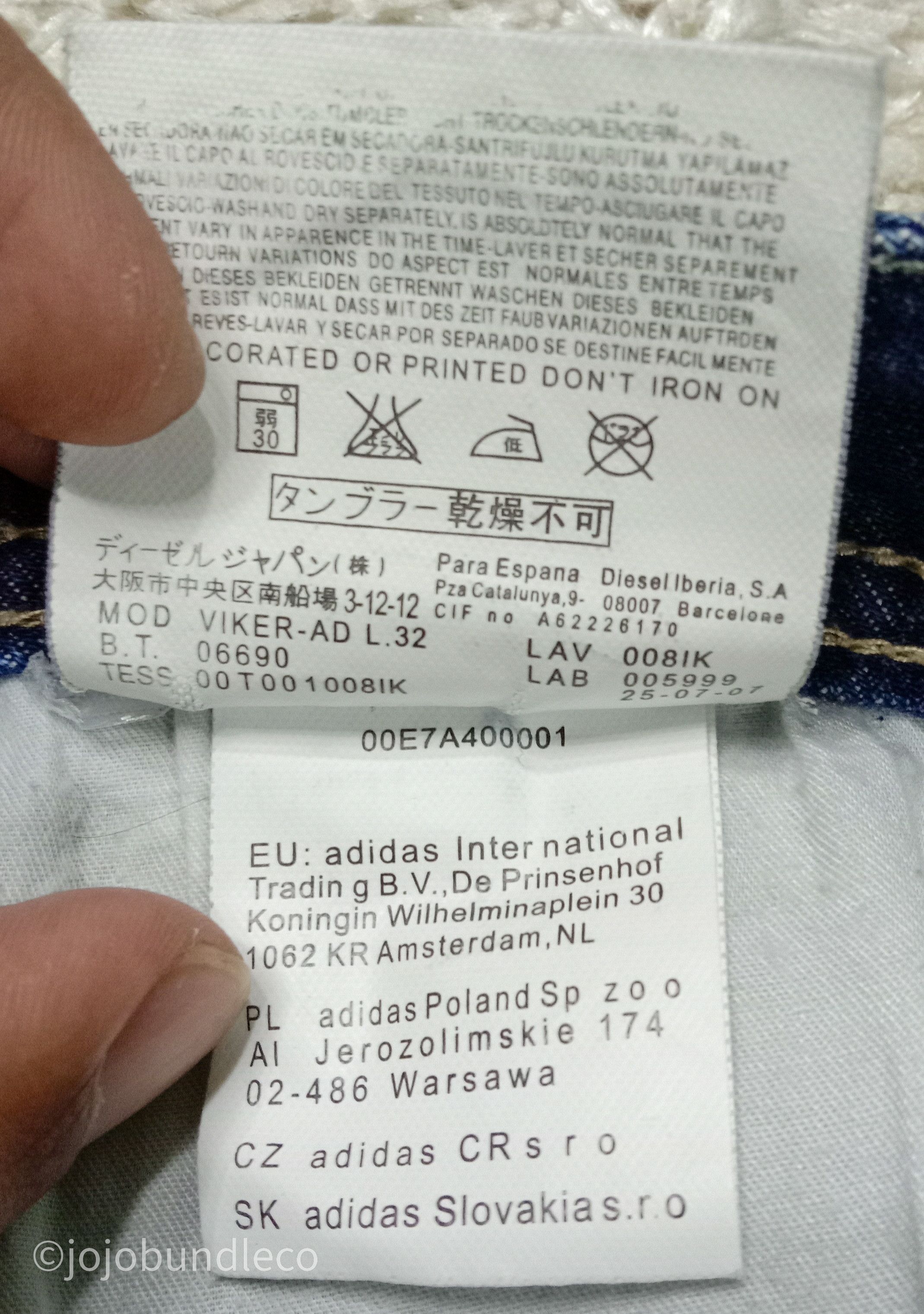 Adidas × Diesel Diesel x Adidas denim pants Size US 32 / EU 48 - 13 Thumbnail
