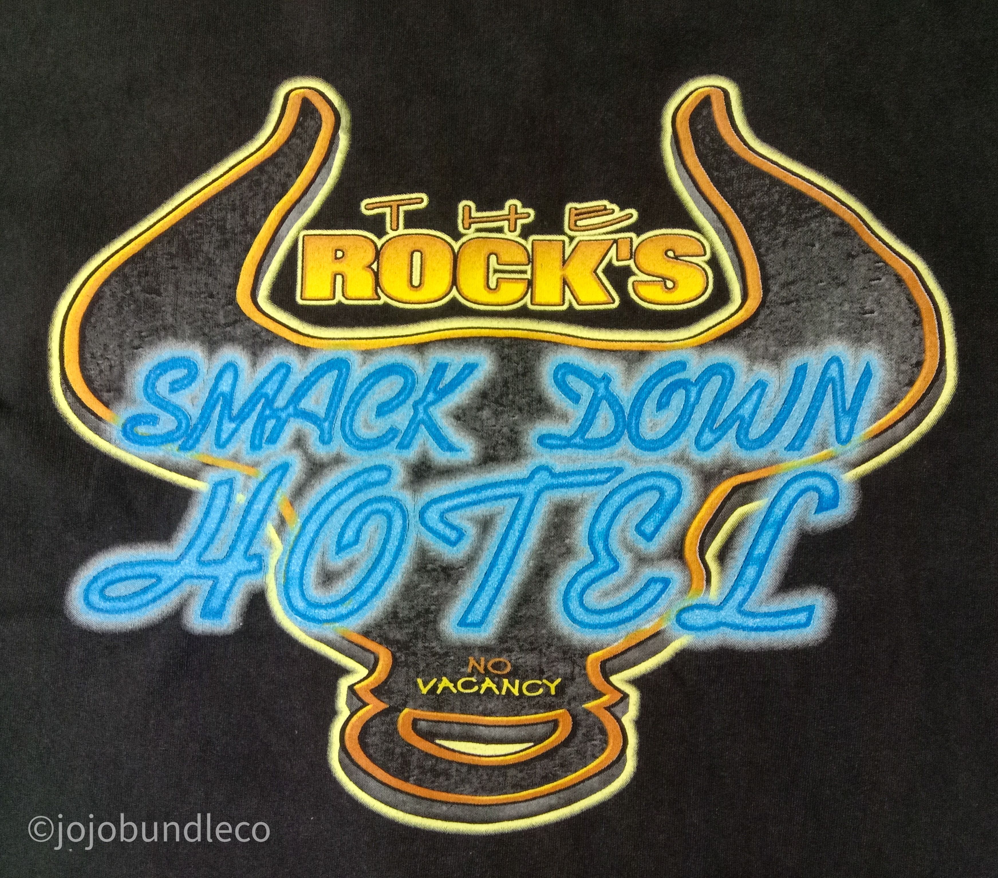 Vintage Vtg 1999 WWF The Rock shirt Size US L / EU 52-54 / 3 - 1 Thumbnail