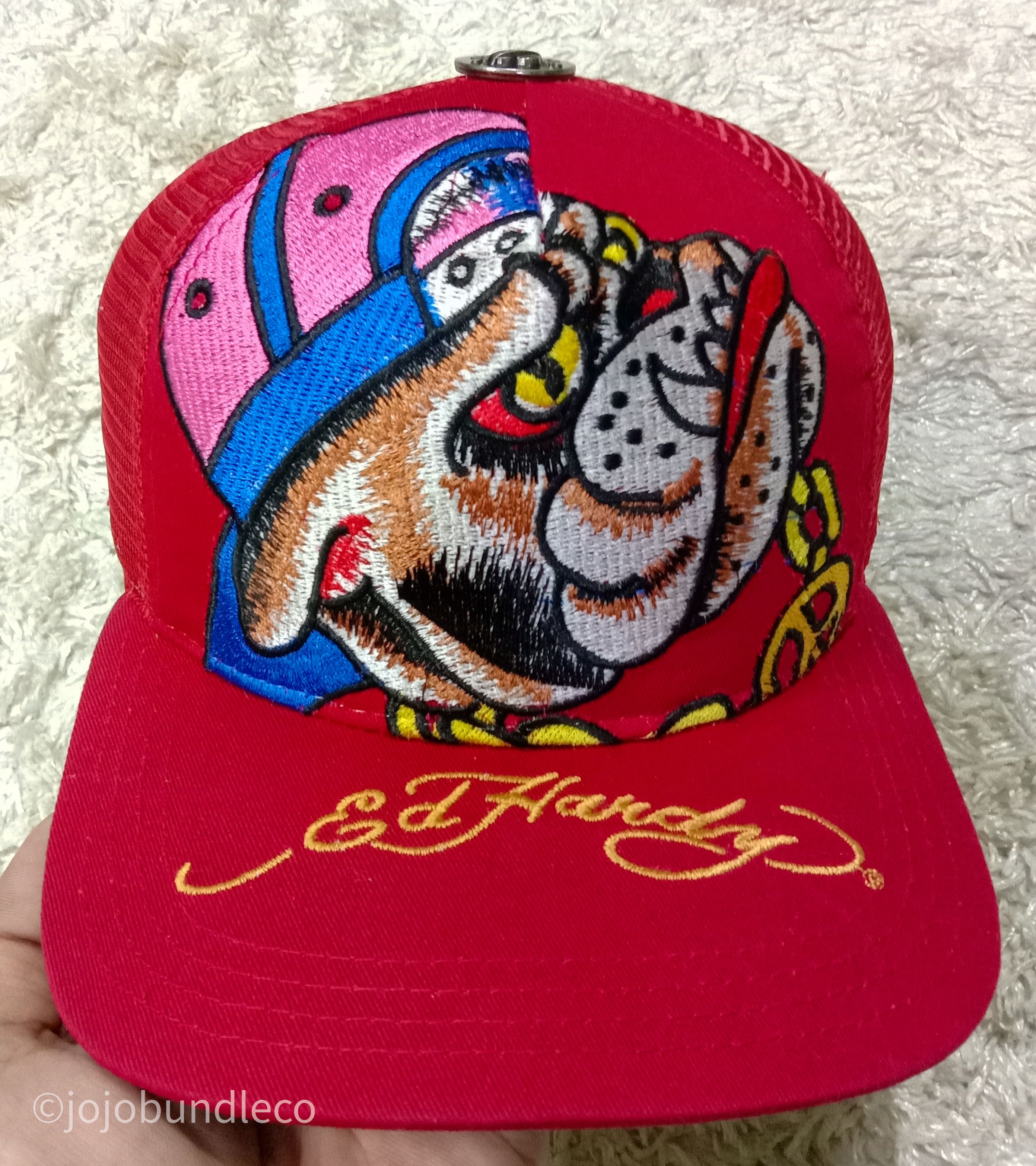Ed Hardy Bulldog embroidery hat Size ONE SIZE - 2 Thumbnail
