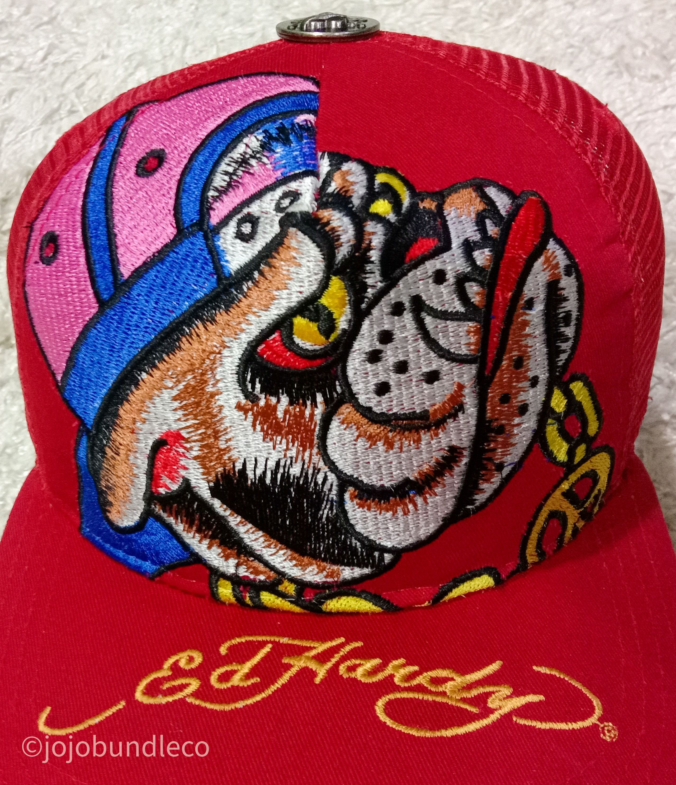 Ed Hardy Bulldog embroidery hat Size ONE SIZE - 1 Thumbnail