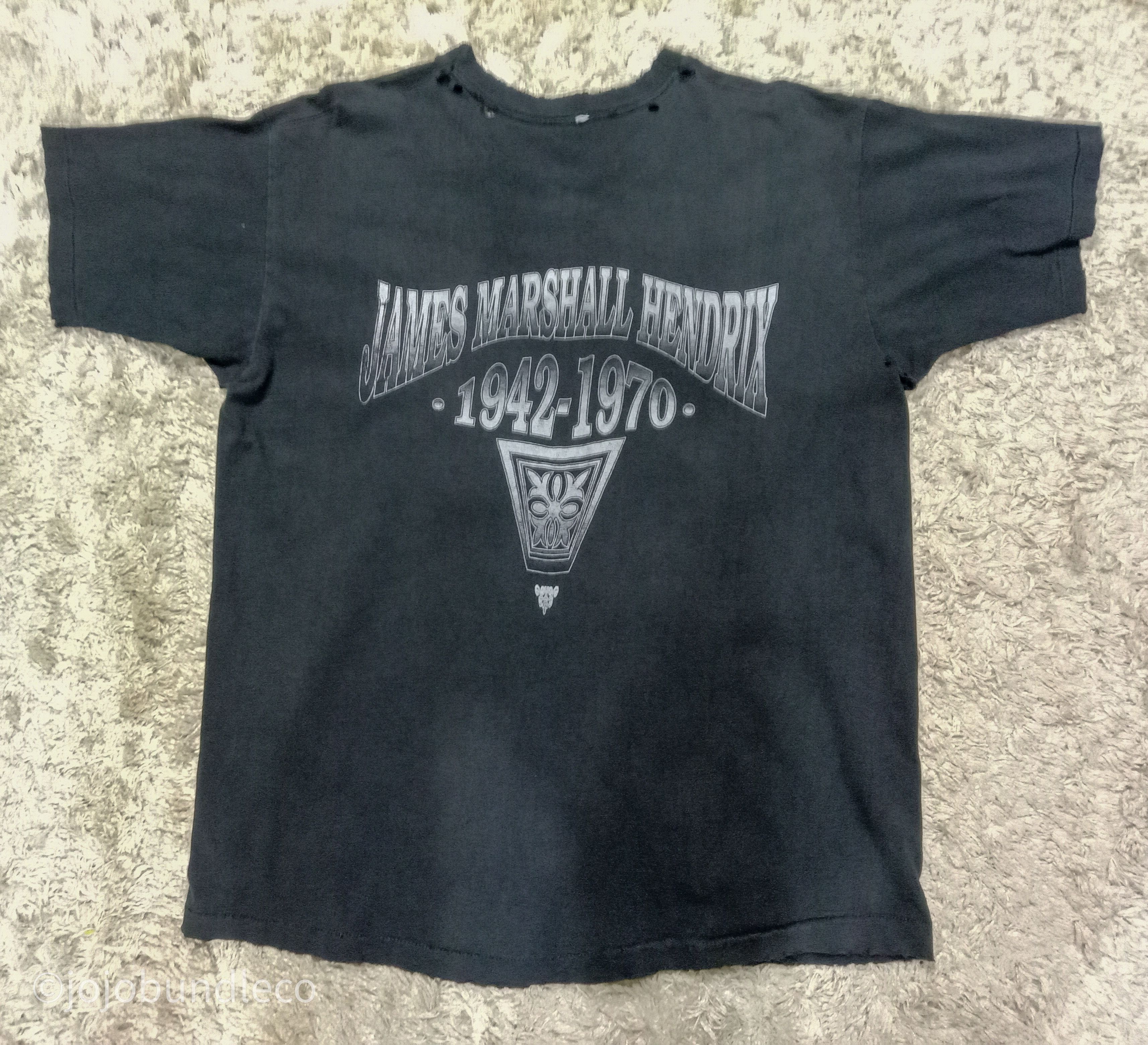 Fruit Of The Loom Distressed Jimi Hendrix vtg shirt Size US XL / EU 56 / 4 - 4 Thumbnail