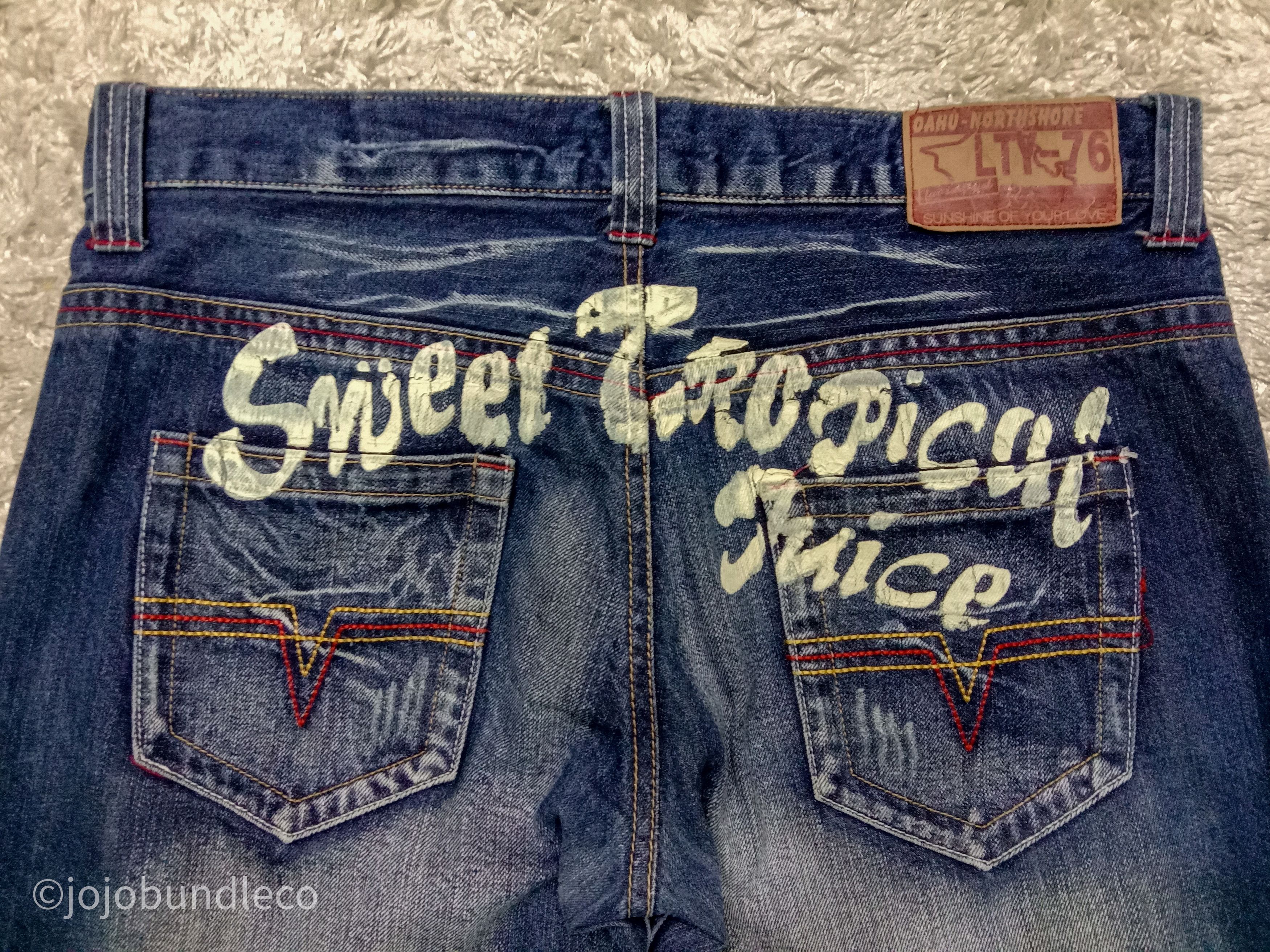 Japanese Brand Oahu-Northshore Statement Jeans Size US 34 / EU 50 - 1 Thumbnail