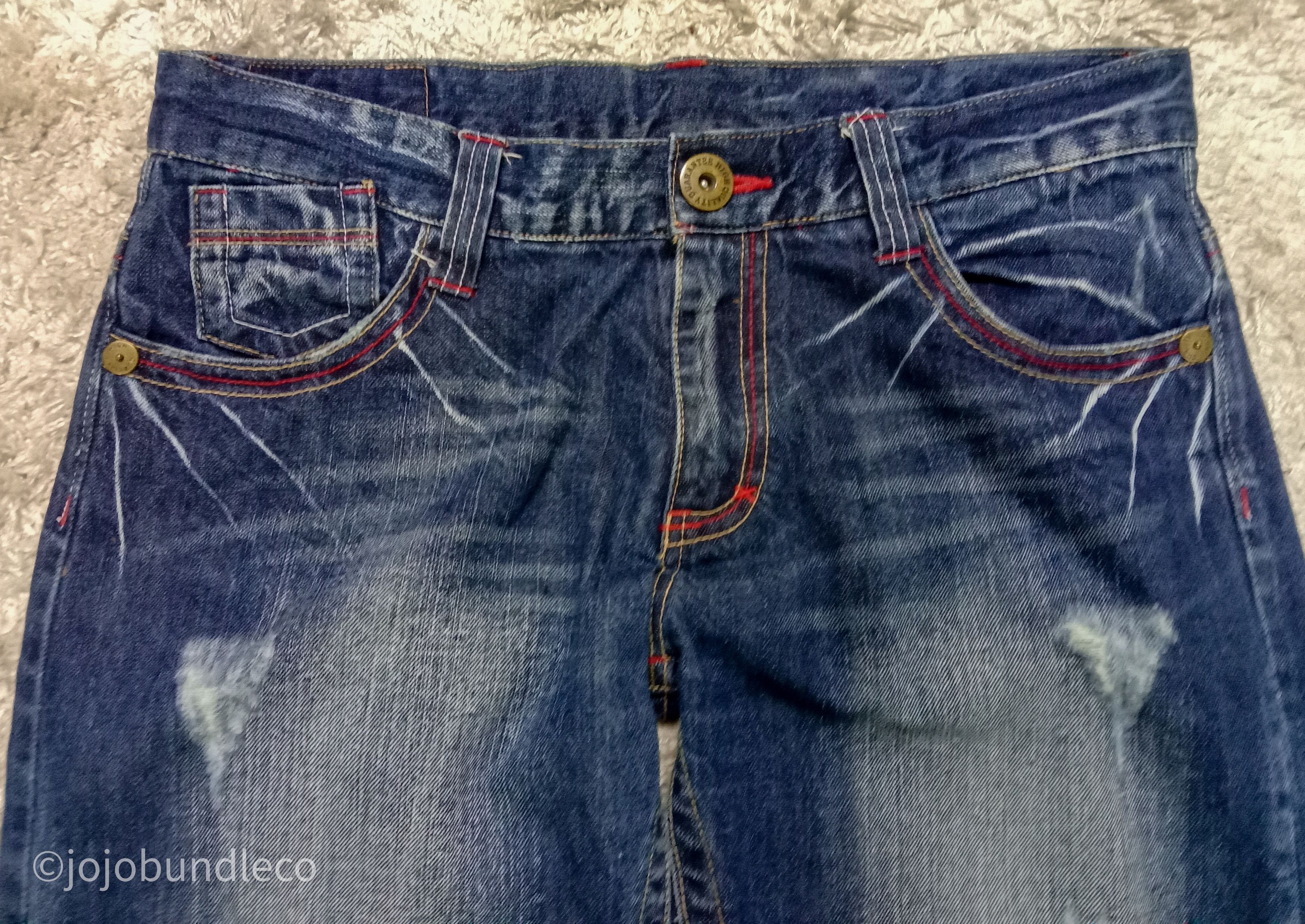 Japanese Brand Oahu-Northshore Statement Jeans Size US 34 / EU 50 - 3 Thumbnail