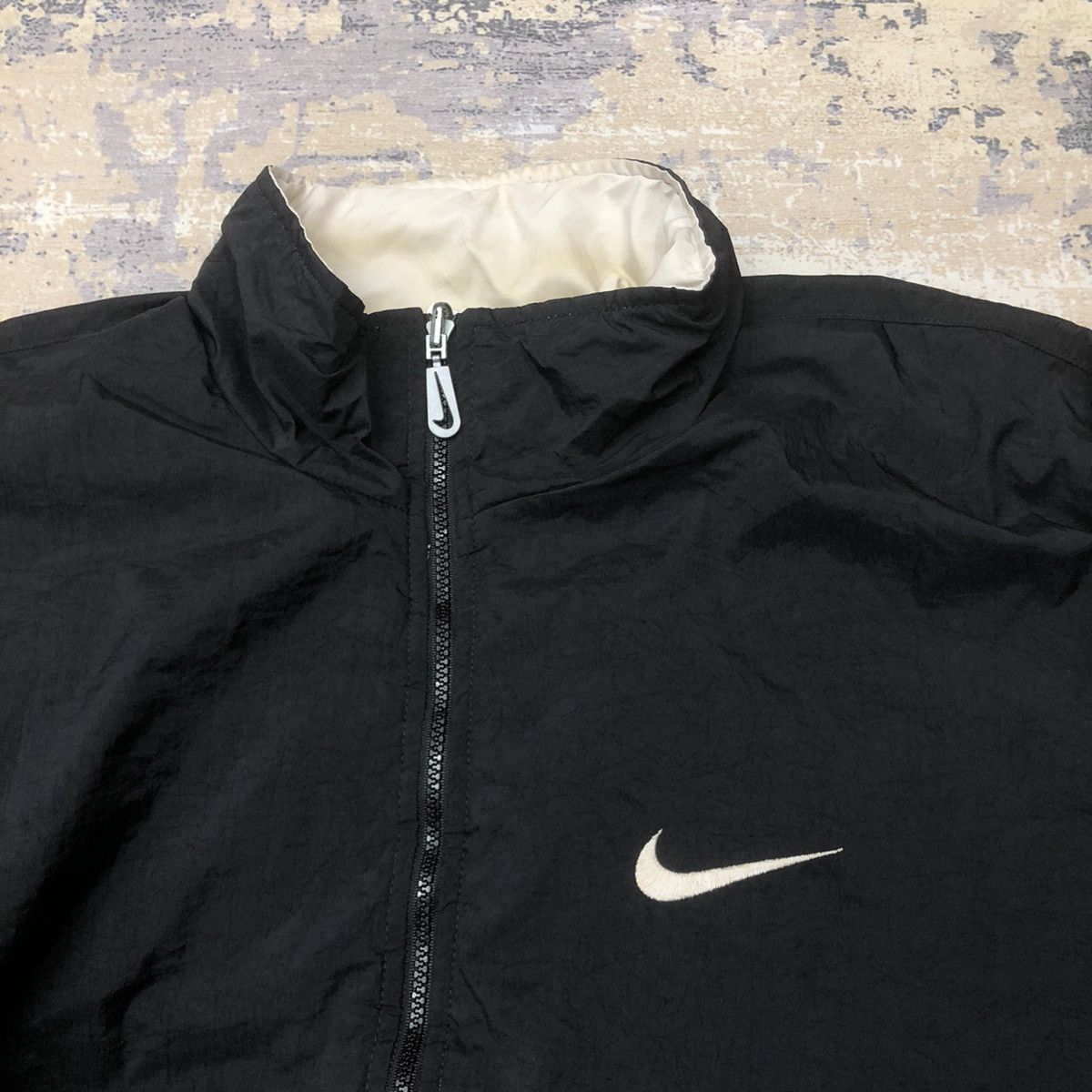 Nike × Vintage Y11. VTG 90s NIKE SWOOSH REVERSIBLE PUFFER JACKET Size US XL / EU 56 / 4 - 4 Thumbnail