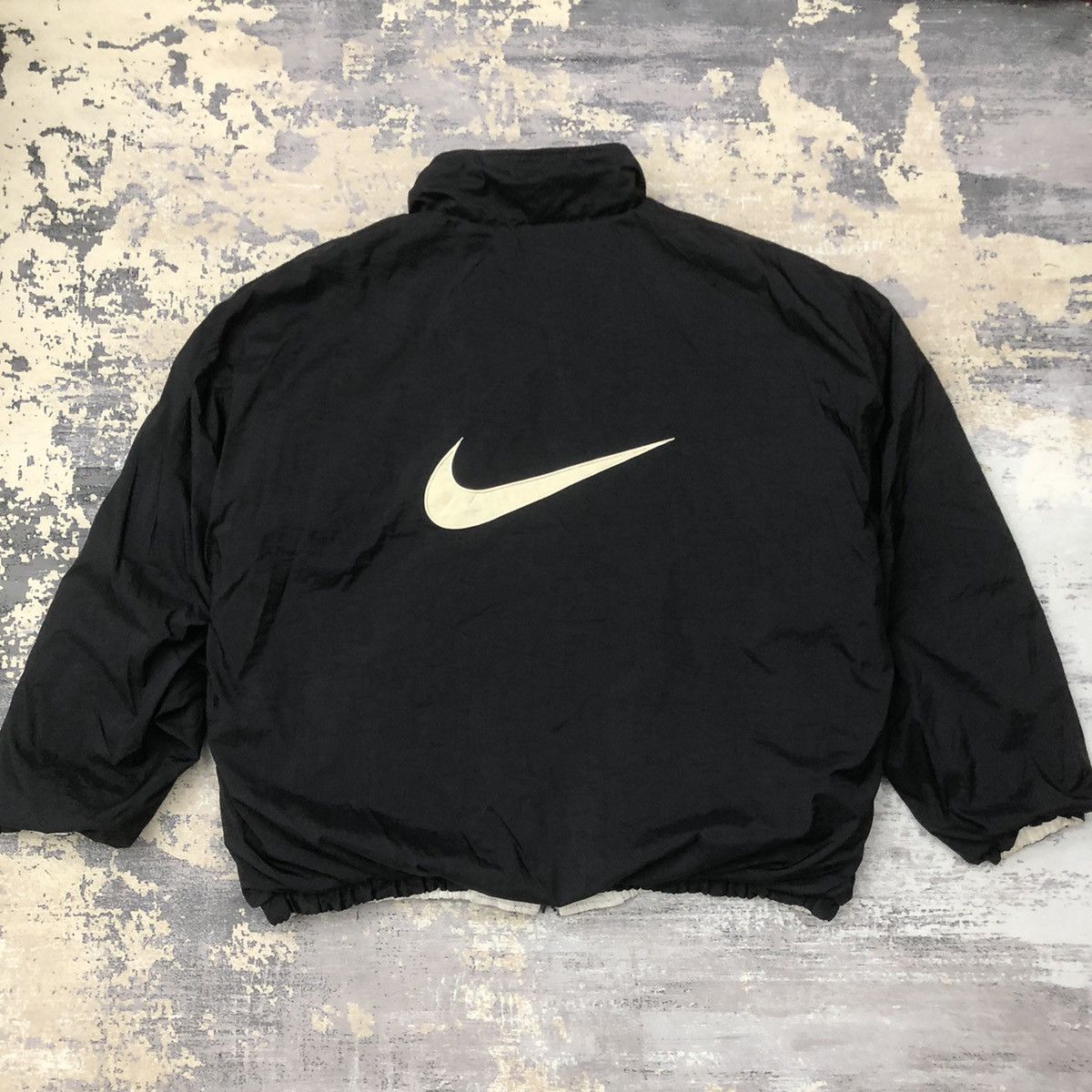 Nike × Vintage Y11. VTG 90s NIKE SWOOSH REVERSIBLE PUFFER JACKET Size US XL / EU 56 / 4 - 1 Thumbnail
