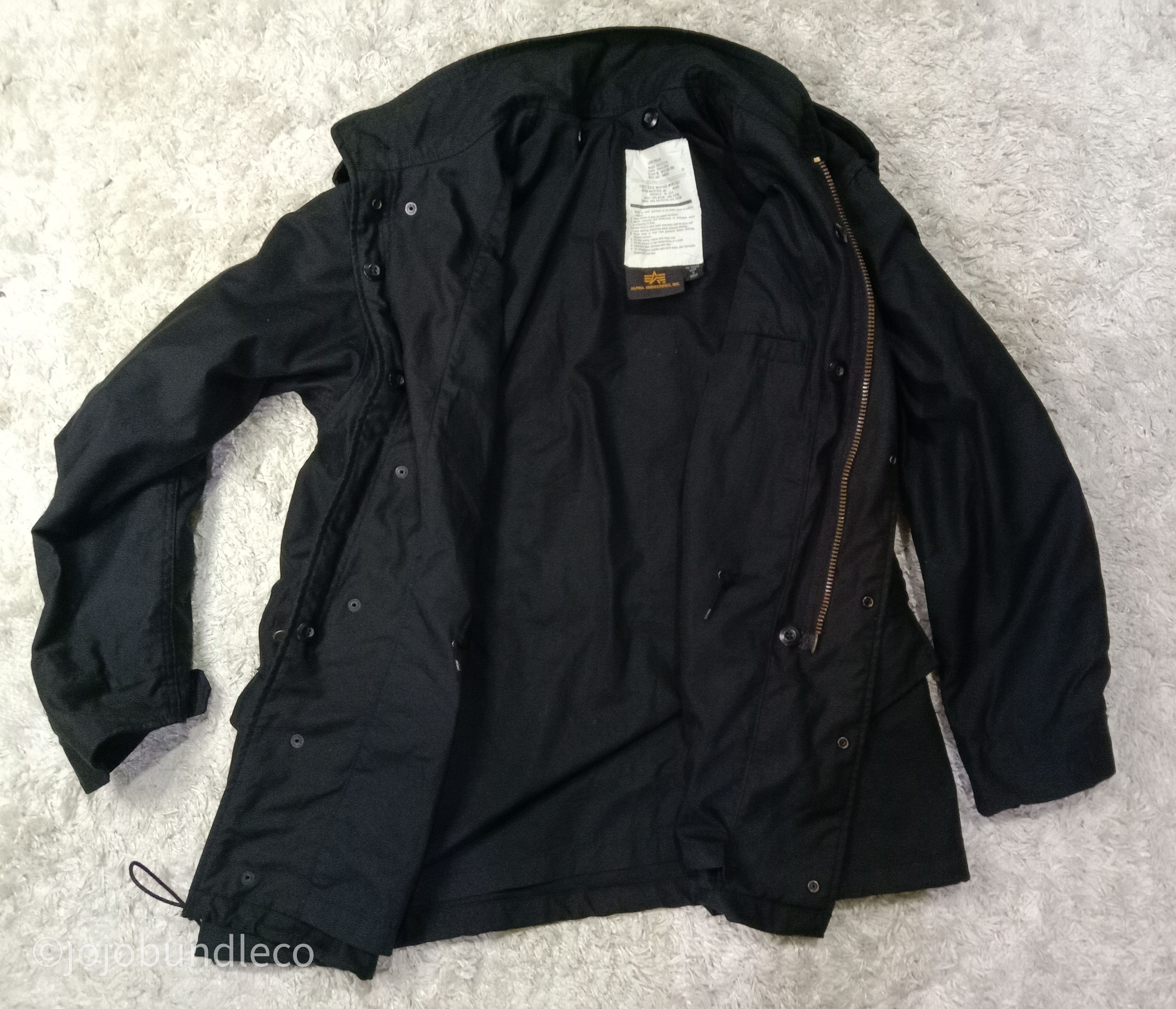 Alpha Industries Black Military tactical jacket Size US XL / EU 56 / 4 - 10 Thumbnail