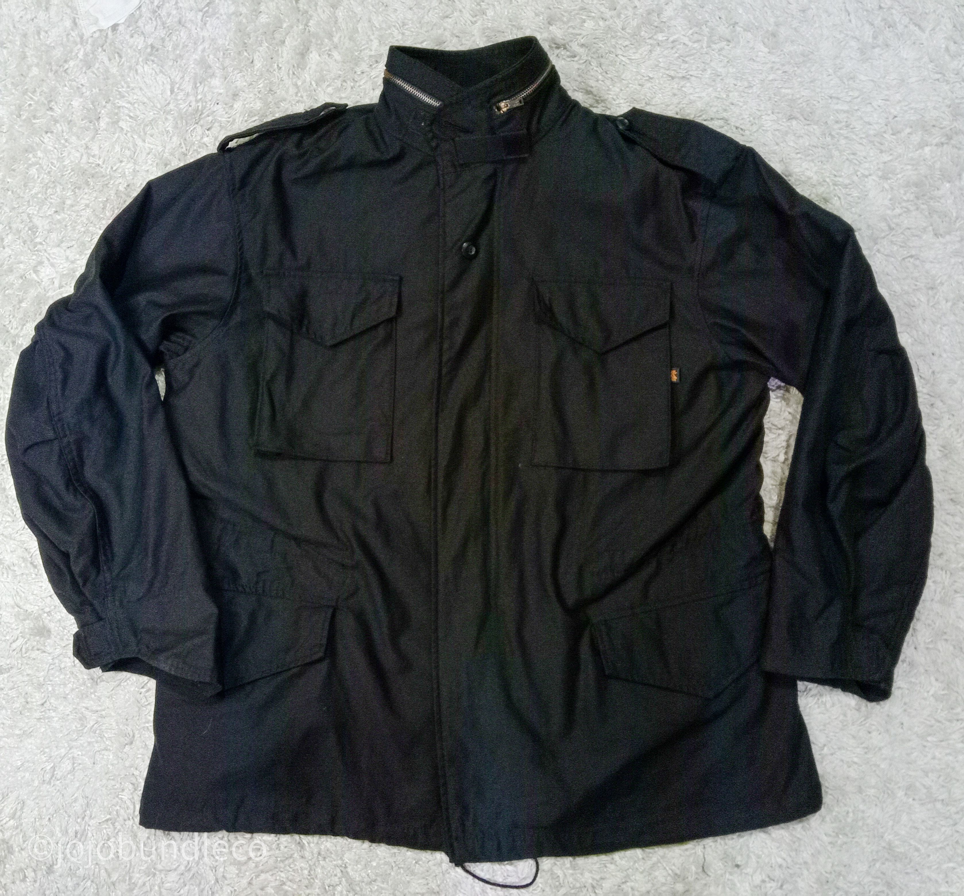 Alpha Industries Black Military tactical jacket Size US XL / EU 56 / 4 - 1 Thumbnail