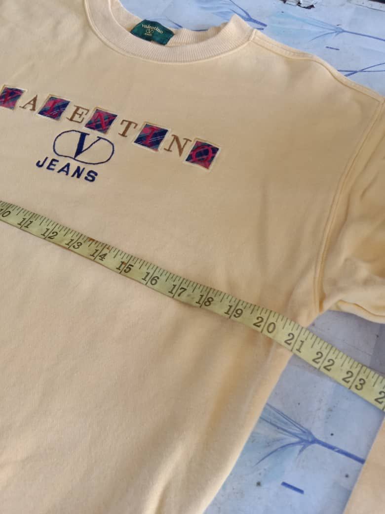 Valentino × Vintage Vintage VALENTINO JEANS ITALY Embroidered Sweatshirt Size US M / EU 48-50 / 2 - 4 Thumbnail