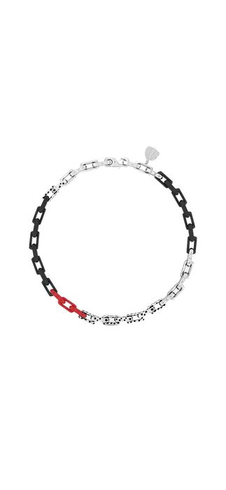 Louis Vuitton Monogram Chain Necklace, Black, One Size