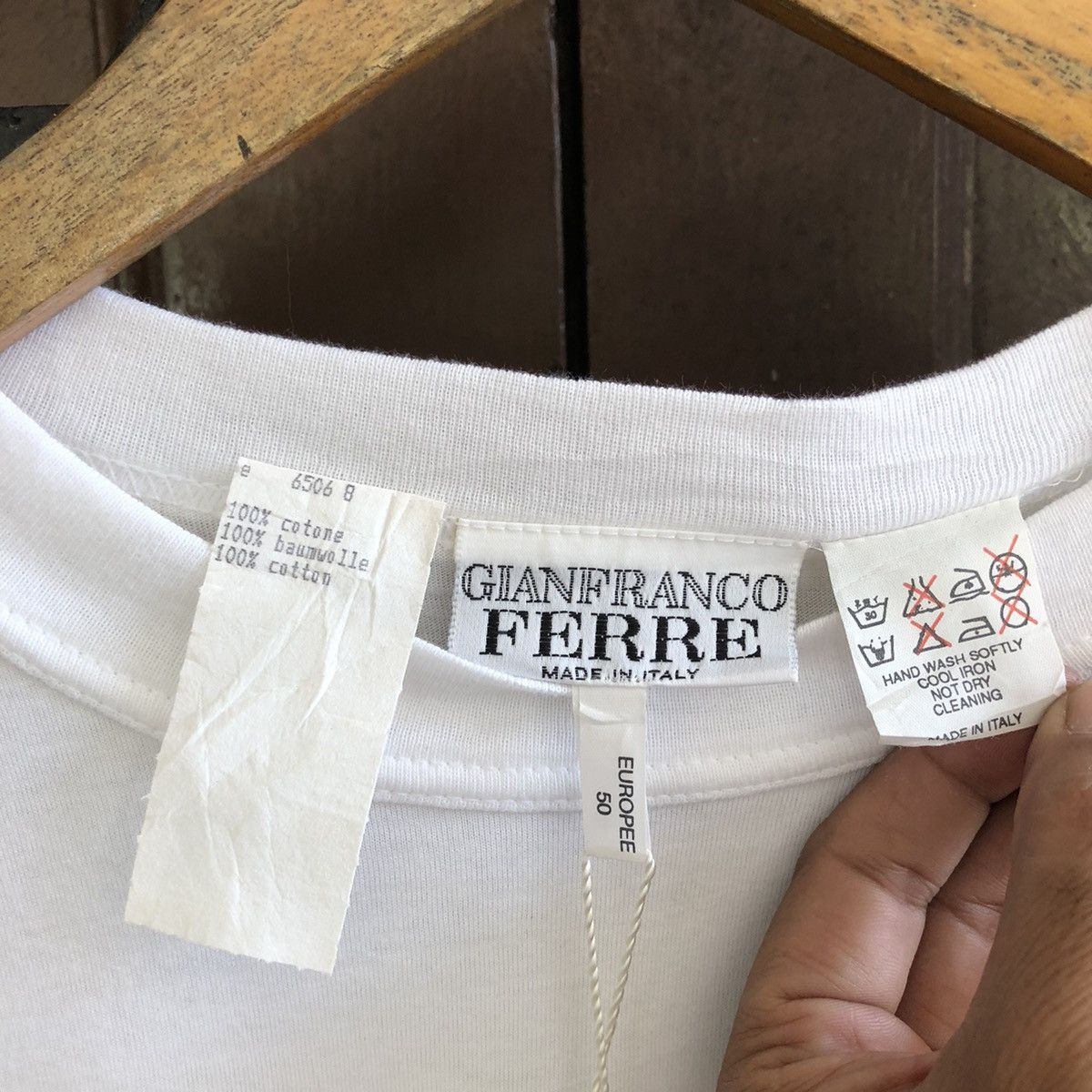 Gianfranco Ferre × Vintage Vintage GIANFRANCO FERRE TShirt Size US L / EU 52-54 / 3 - 2 Thumbnail