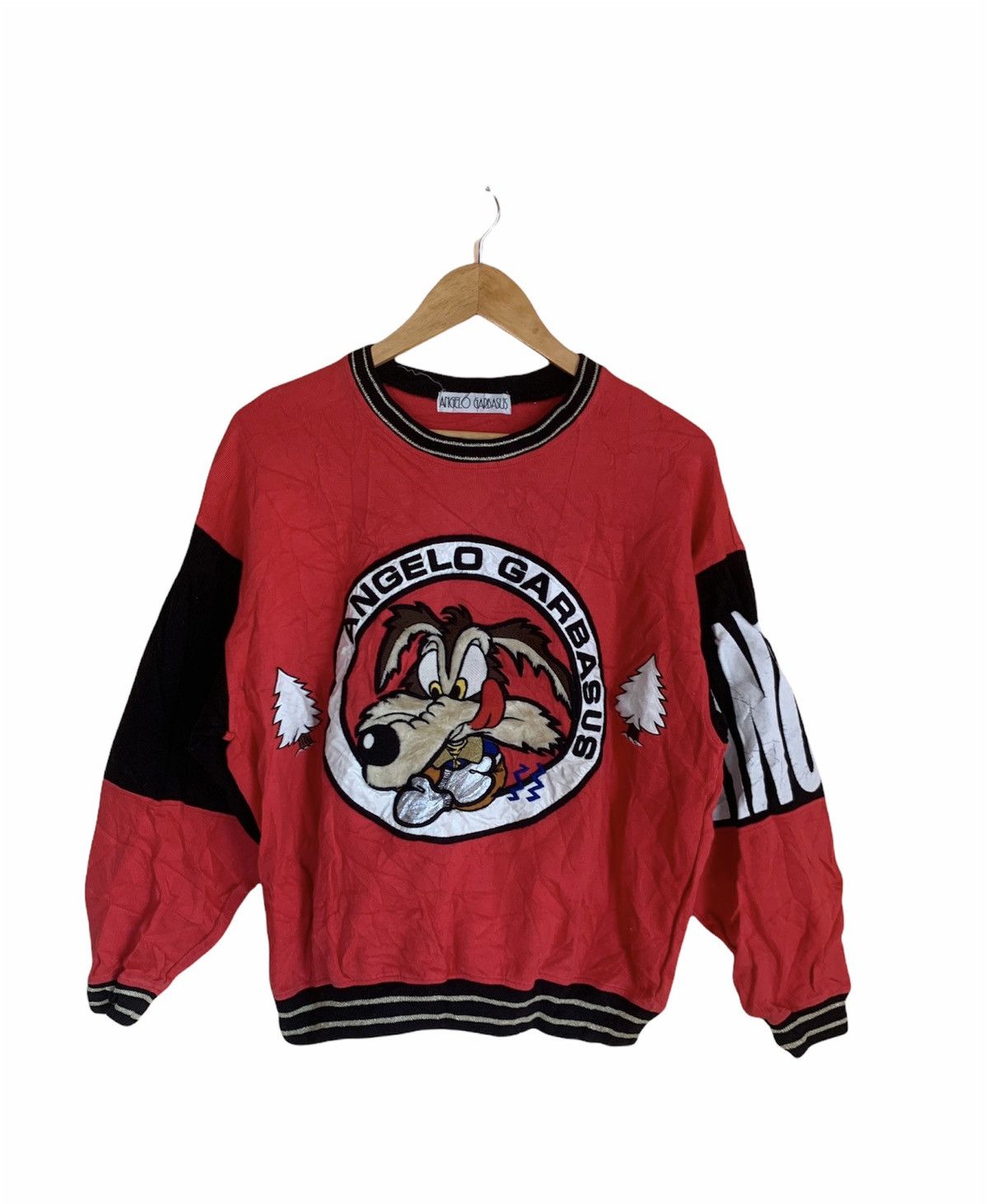 Vintage Vintage Angelo Garbasus Sweatshirt Big Logo Embroidery Size US M / EU 48-50 / 2 - 1 Thumbnail
