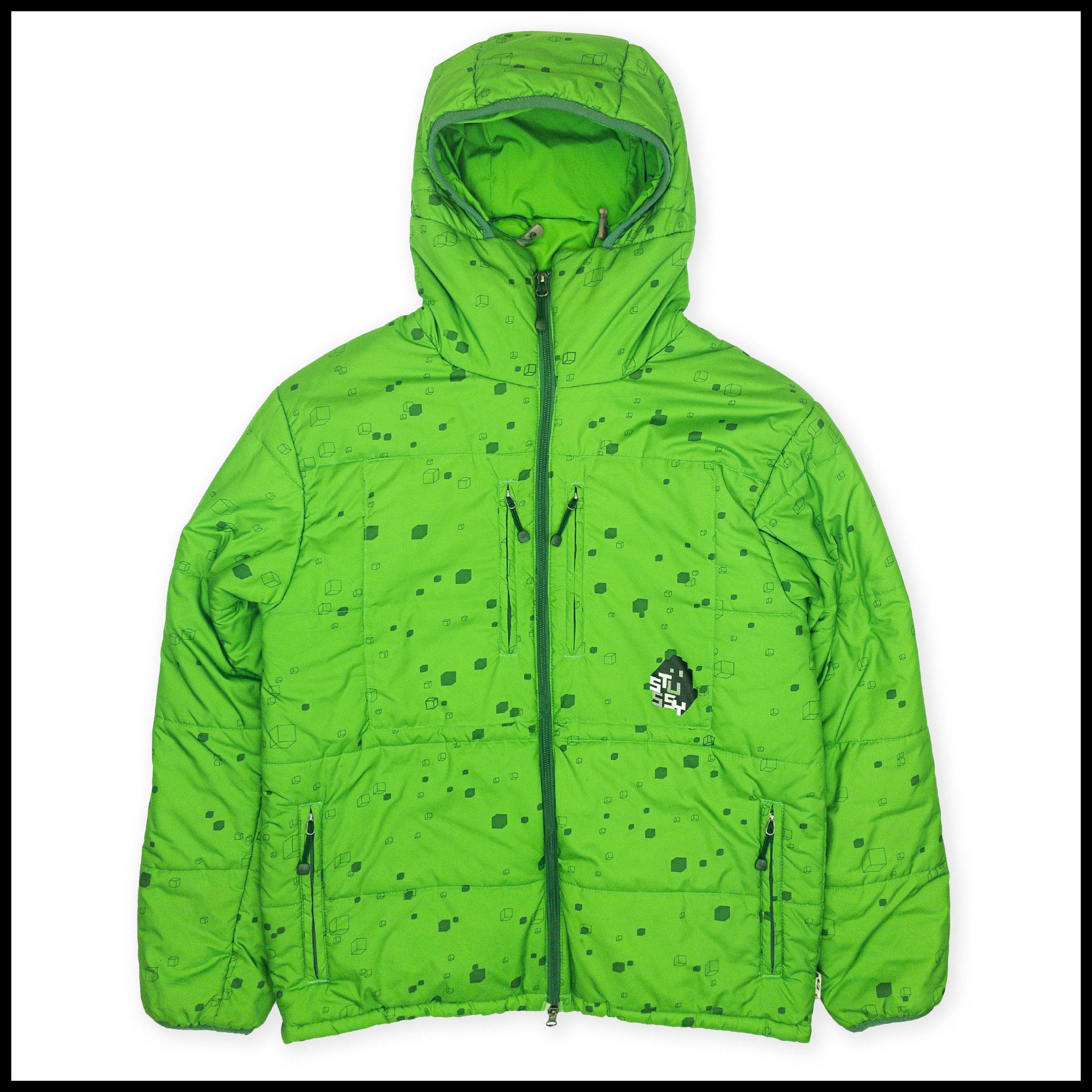 Vintage Stussy Thermolite Padded Zip Up Jacket Size L
