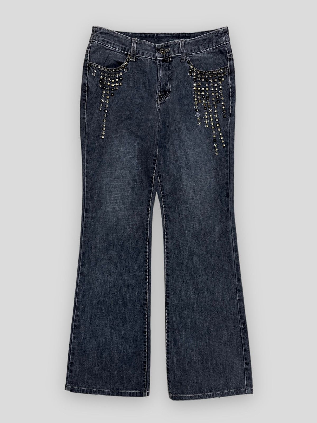 image of Beauty Beast x Vintage Send Offervintage Japan Grunge Ekdutin Studde Flared Denim, Men's (Size 30)