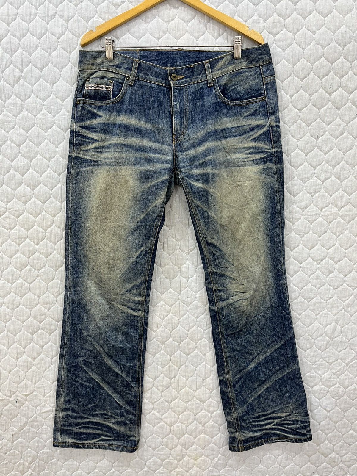 Japanese Brand (MM). BILLVAN JAPAN ARCHIVE DISTRESSED DENIM Size US 36 / EU 52 - 2 Thumbnail