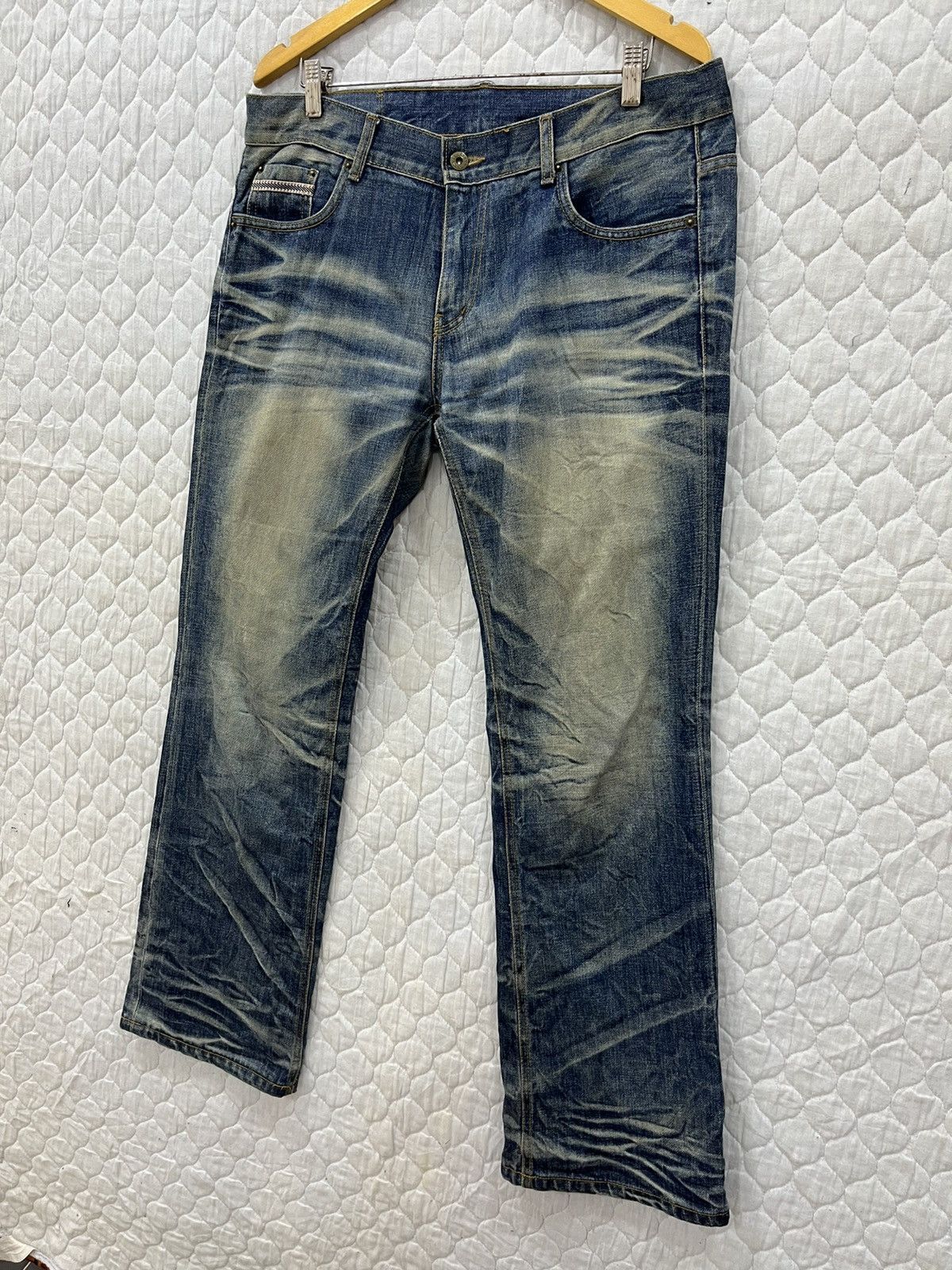 Japanese Brand (MM). BILLVAN JAPAN ARCHIVE DISTRESSED DENIM Size US 36 / EU 52 - 4 Thumbnail