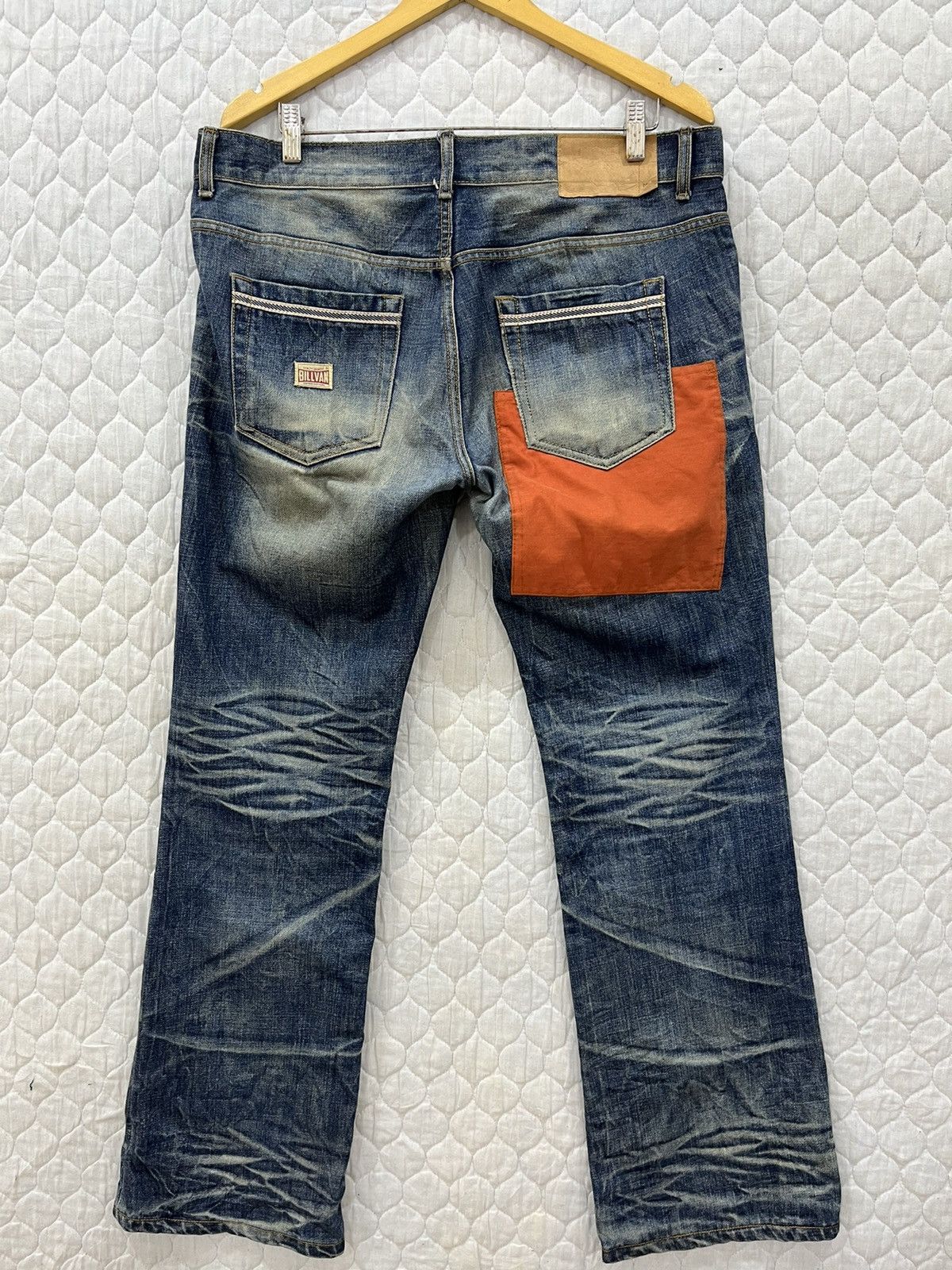 Japanese Brand (MM). BILLVAN JAPAN ARCHIVE DISTRESSED DENIM Size US 36 / EU 52 - 1 Thumbnail
