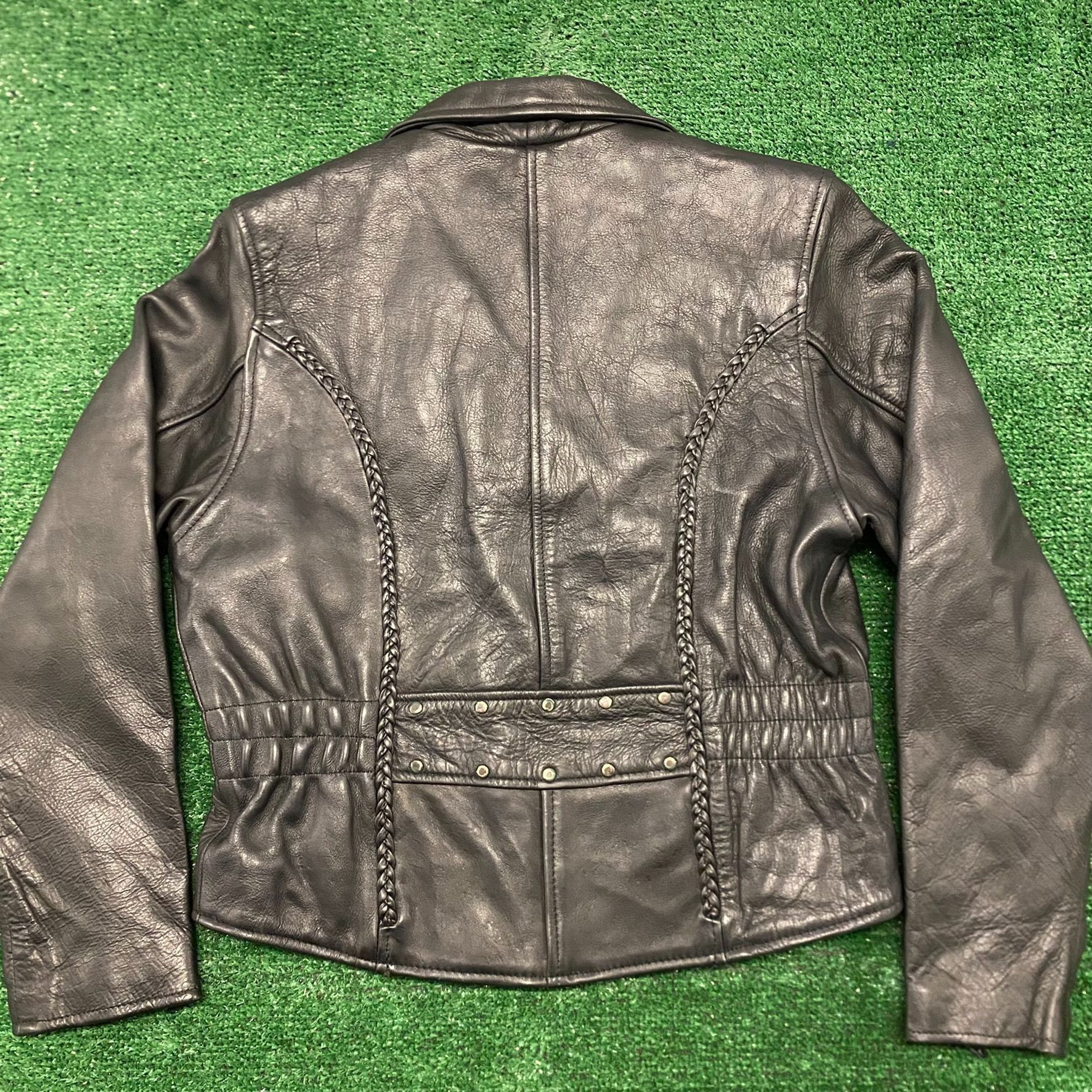 Leather Biker Style Vintage Leather Motorcycle Moto Jacket Size US M / EU 48-50 / 2 - 3 Thumbnail
