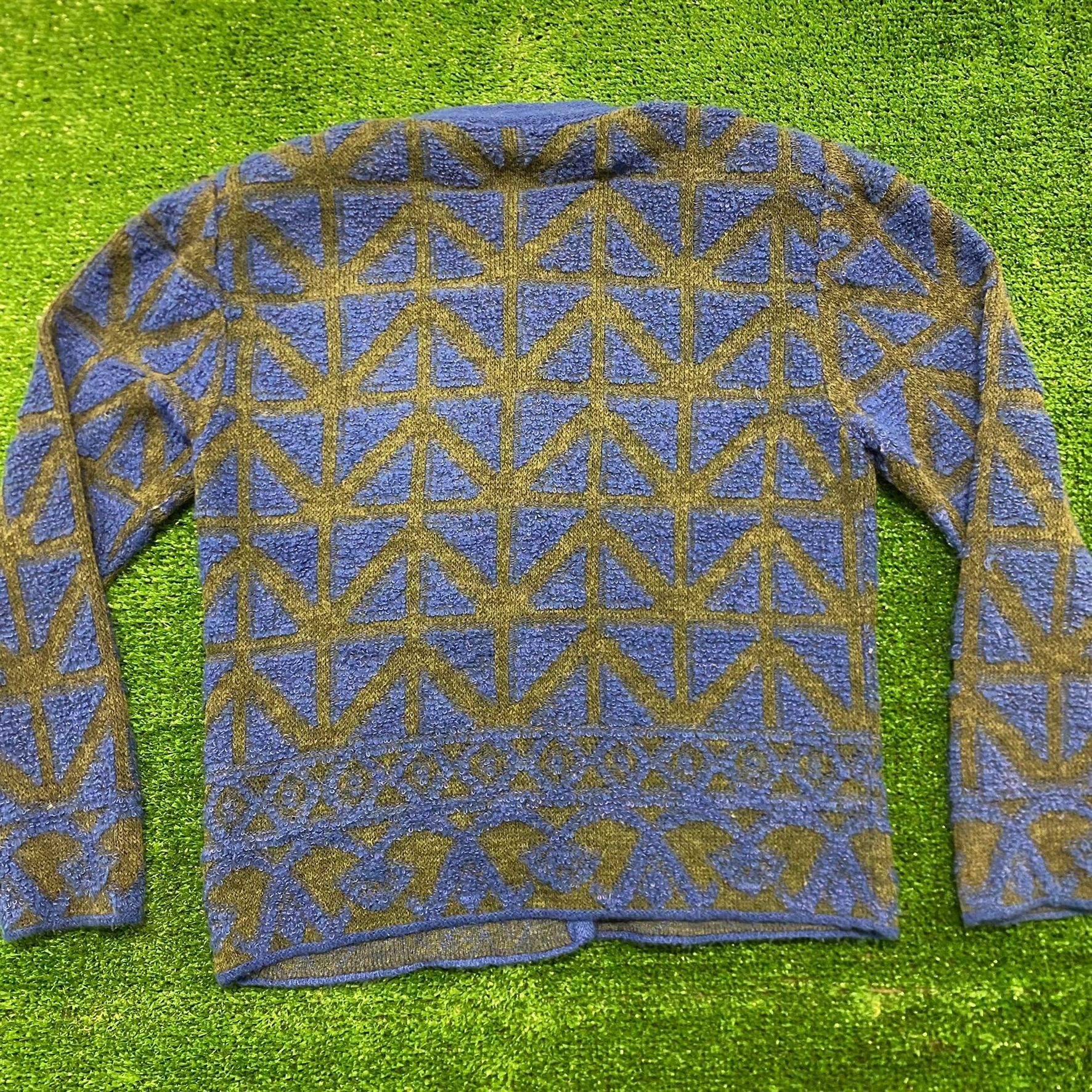 Vintage Abstract Vintage 80s Wool Cardigan Sweater Size US M / EU 48-50 / 2 - 4 Thumbnail