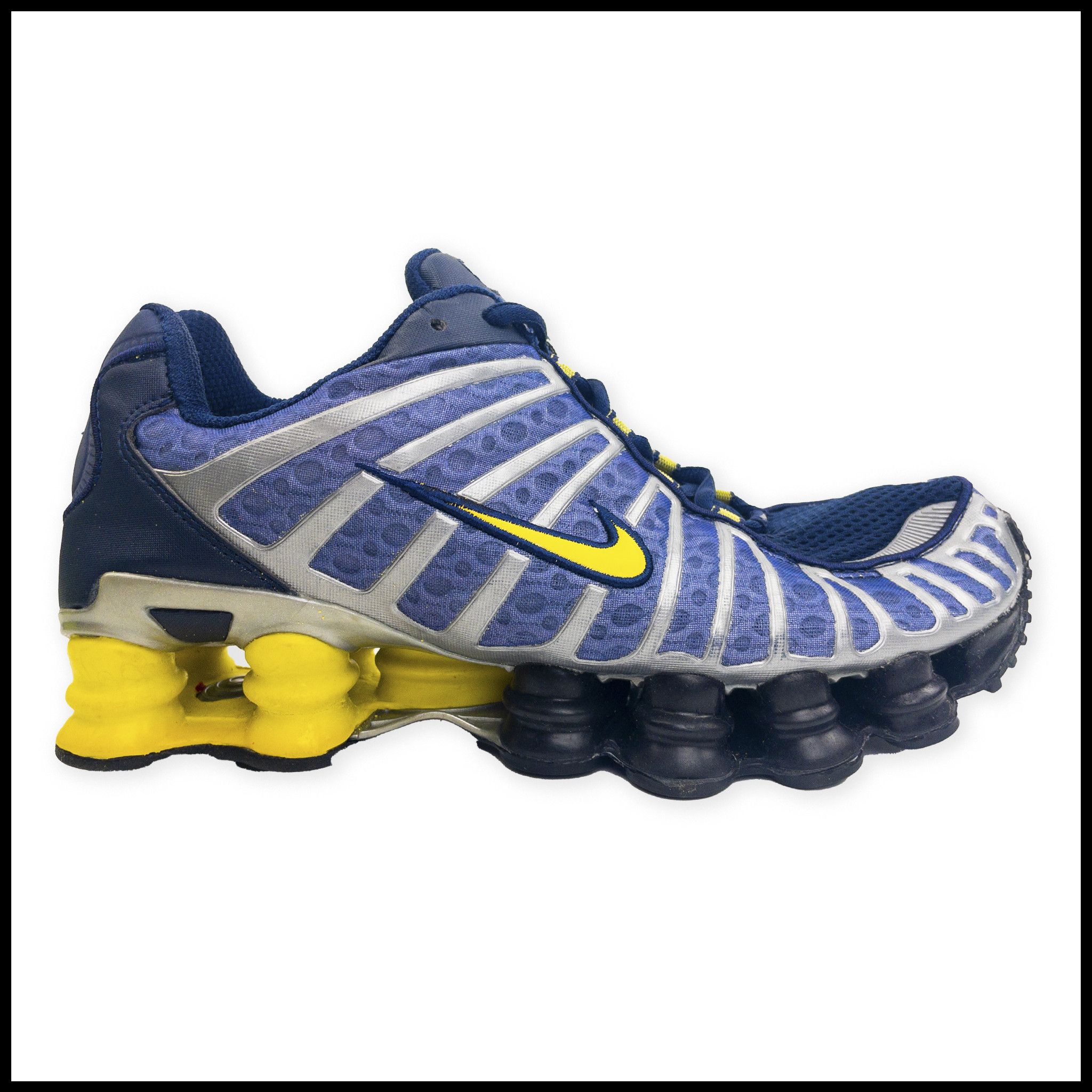 Nike Vintage Nike Shox TL 2003 Blue and Yellow Grailed