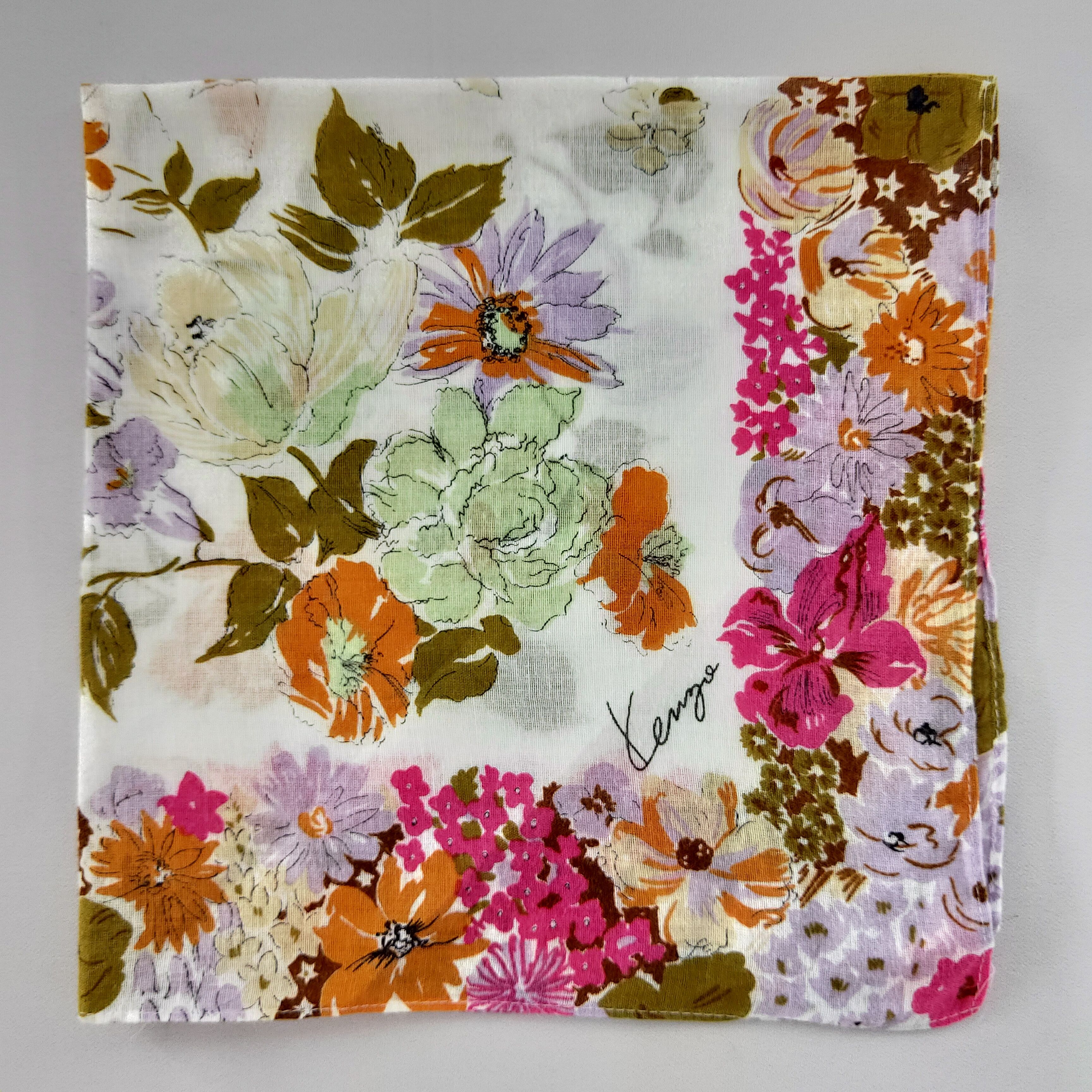 Japanese Brand × Kenzo Kenzo Handkerchief/ neckerchief/ bandana - 3F213154 Size ONE SIZE - 1 Thumbnail