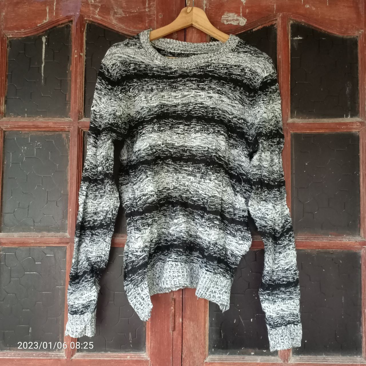 Japanesebrand knit shirt Azul by Moussy
