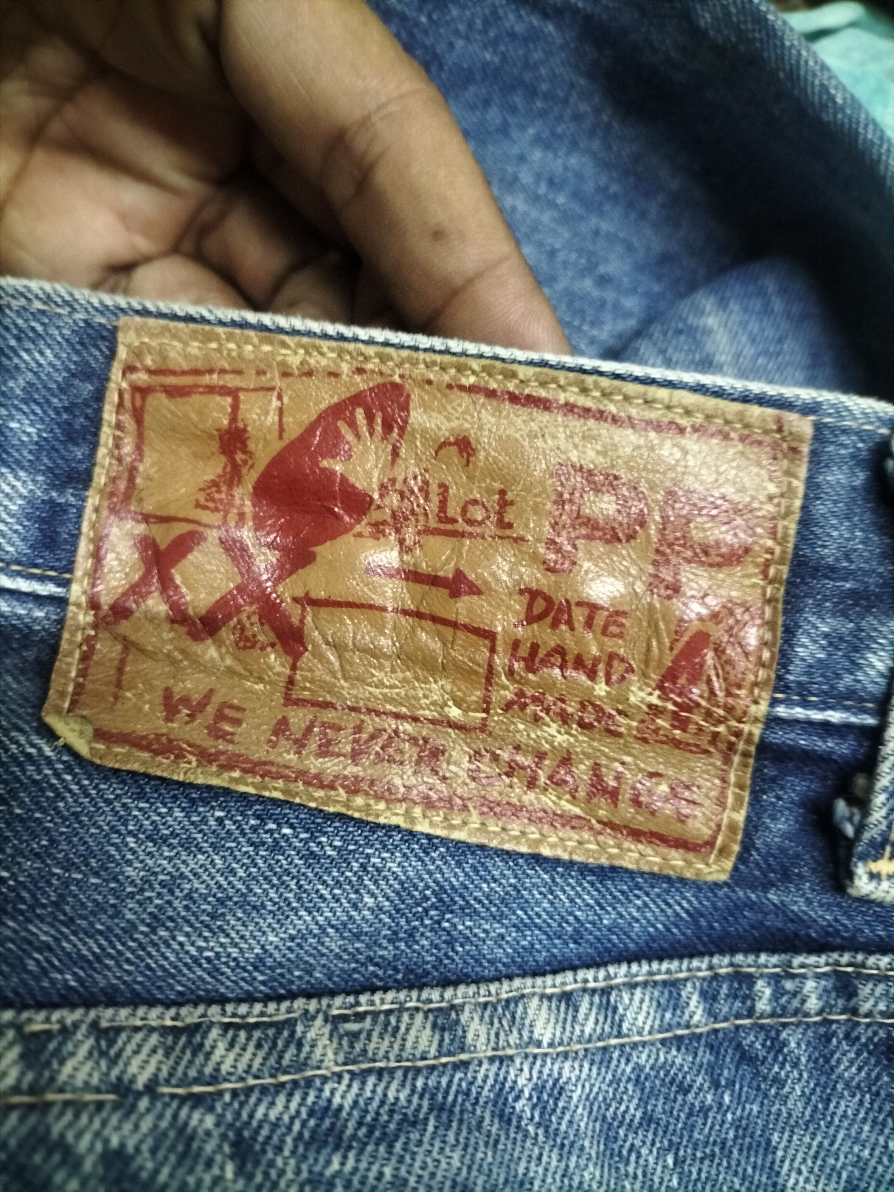 HOLLYWOOD RANCH MARKET H.r market distressed jeans selvedge Size US 31 - 7 Thumbnail