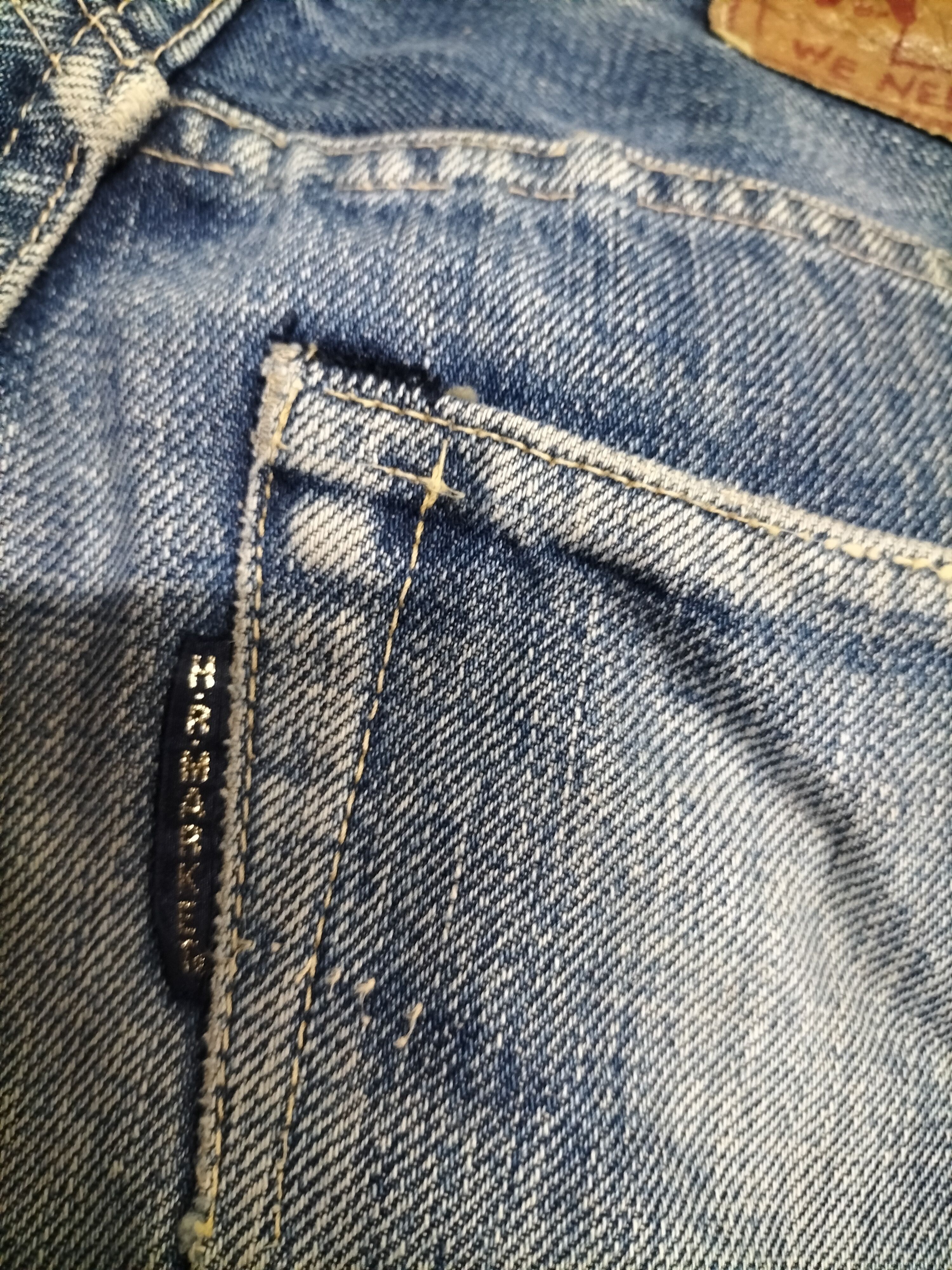 HOLLYWOOD RANCH MARKET H.r market distressed jeans selvedge Size US 31 - 6 Thumbnail