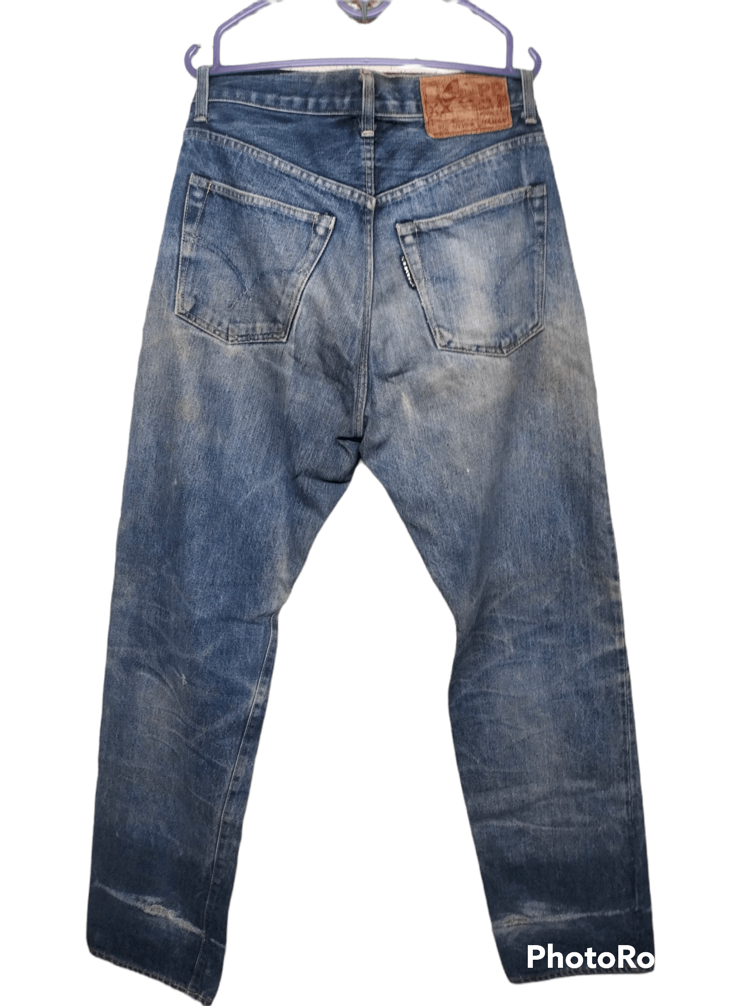 HOLLYWOOD RANCH MARKET H.r market distressed jeans selvedge Size US 31 - 2 Thumbnail