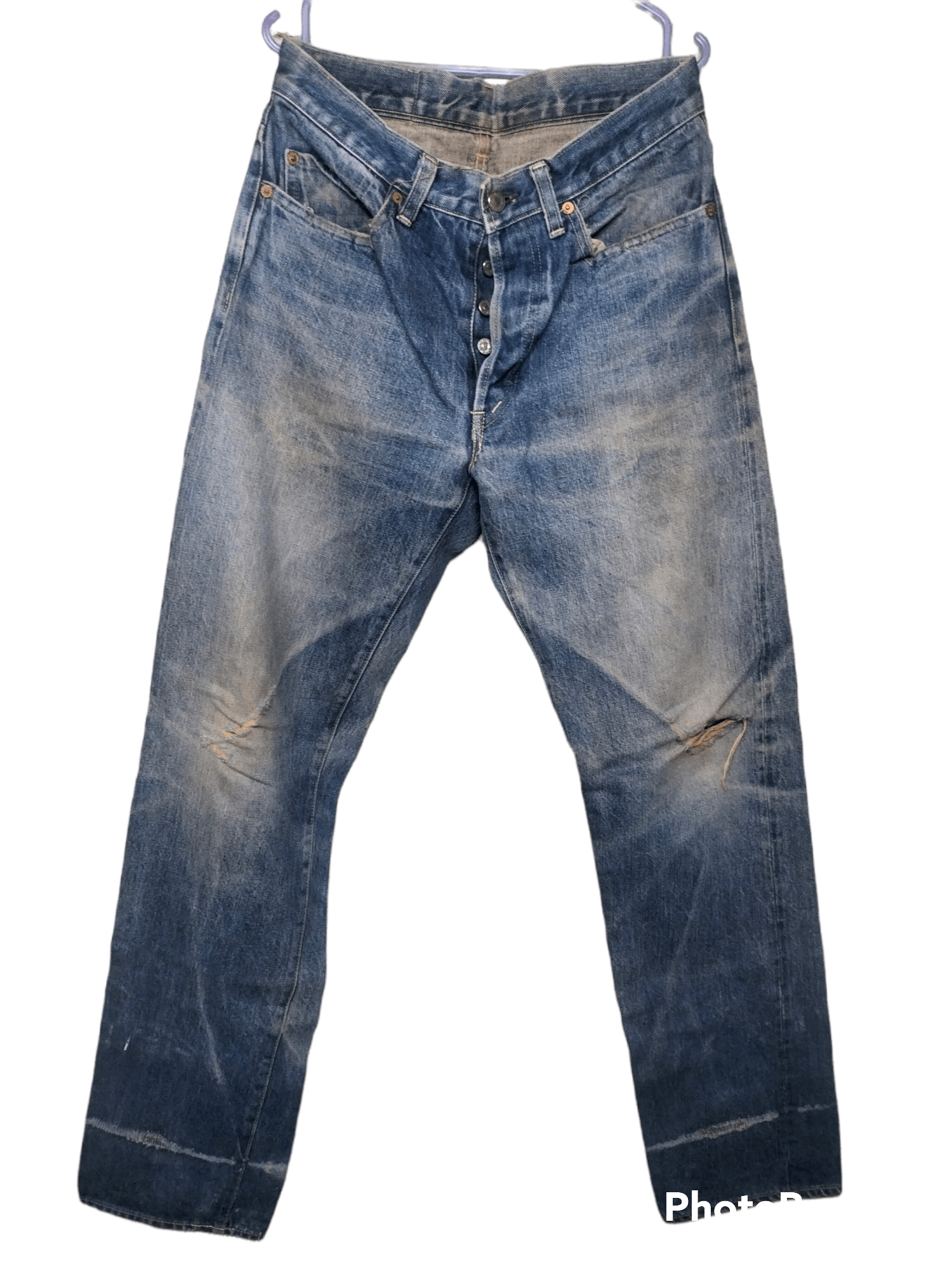 HOLLYWOOD RANCH MARKET H.r market distressed jeans selvedge Size US 31 - 1 Thumbnail