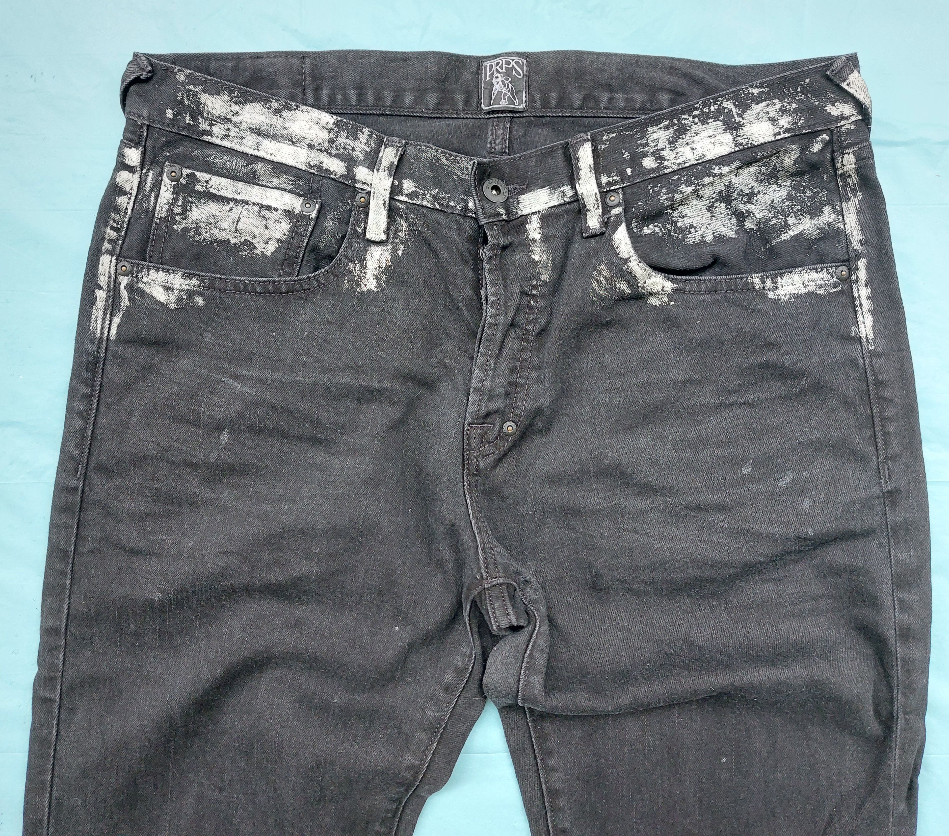 Prps PRPS slim straight stylish black denim jeans Size US 34 / EU 50 - 2 Thumbnail