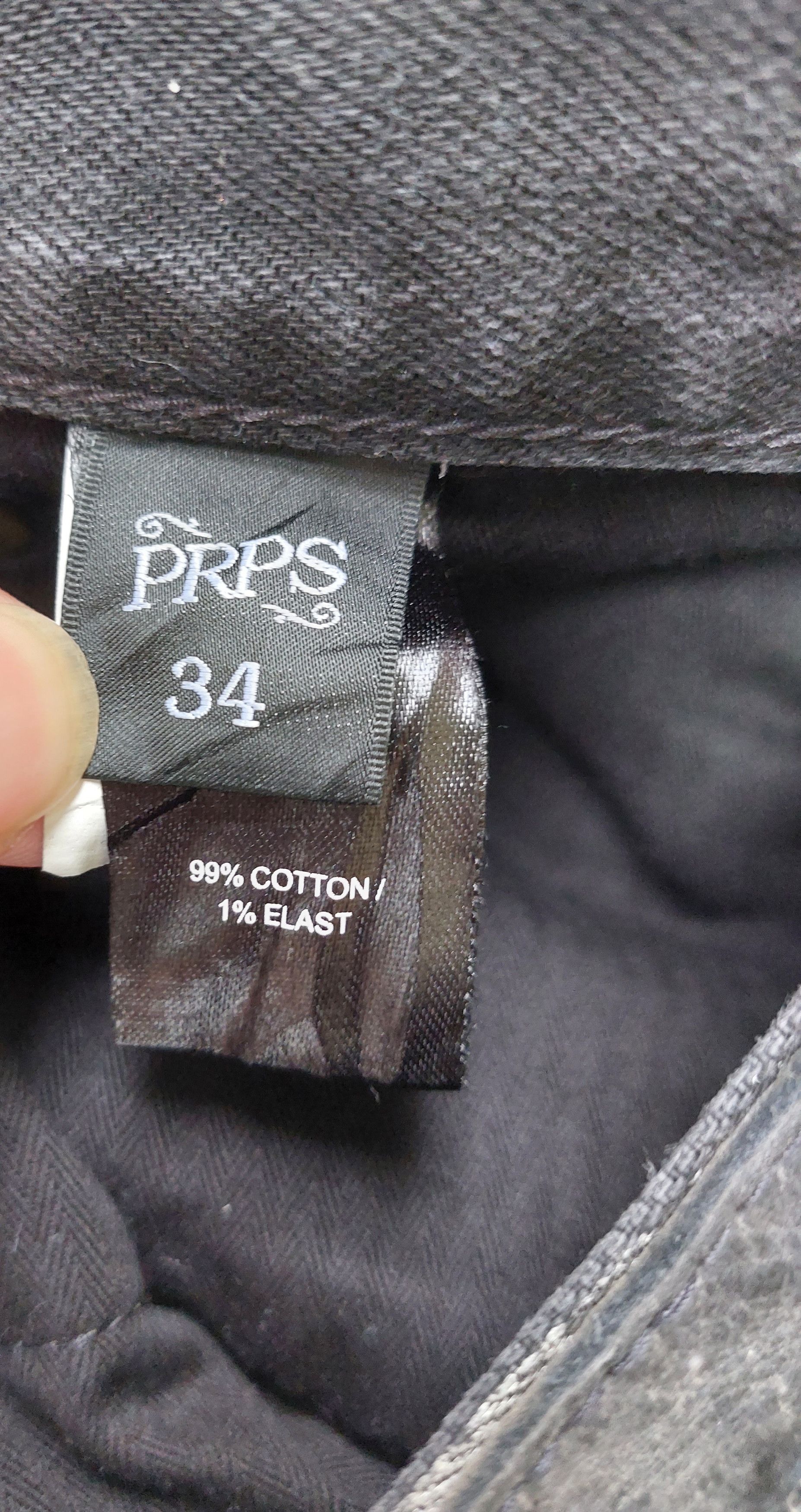 Prps PRPS slim straight stylish black denim jeans Size US 34 / EU 50 - 5 Thumbnail
