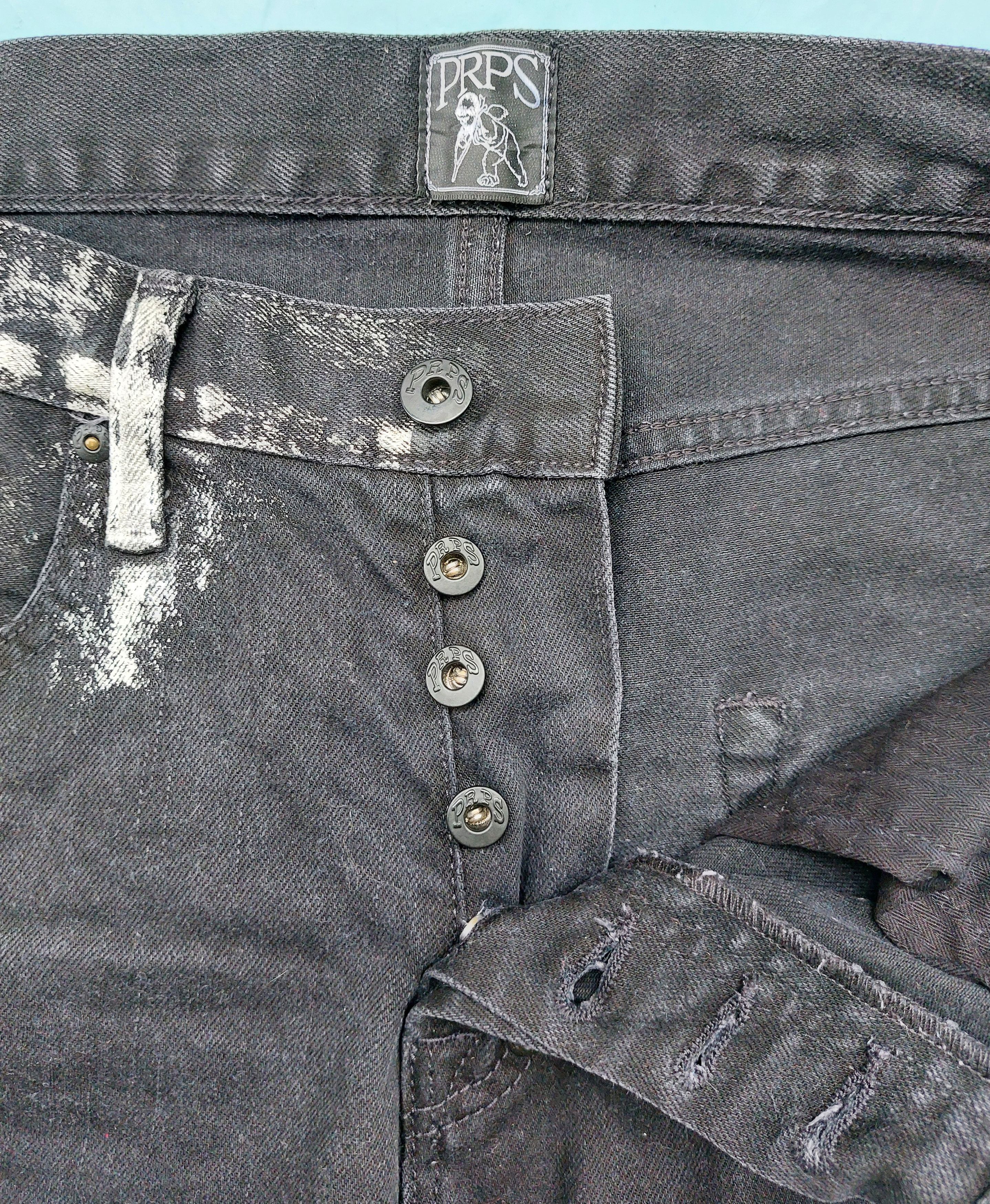 Prps PRPS slim straight stylish black denim jeans Size US 34 / EU 50 - 4 Thumbnail