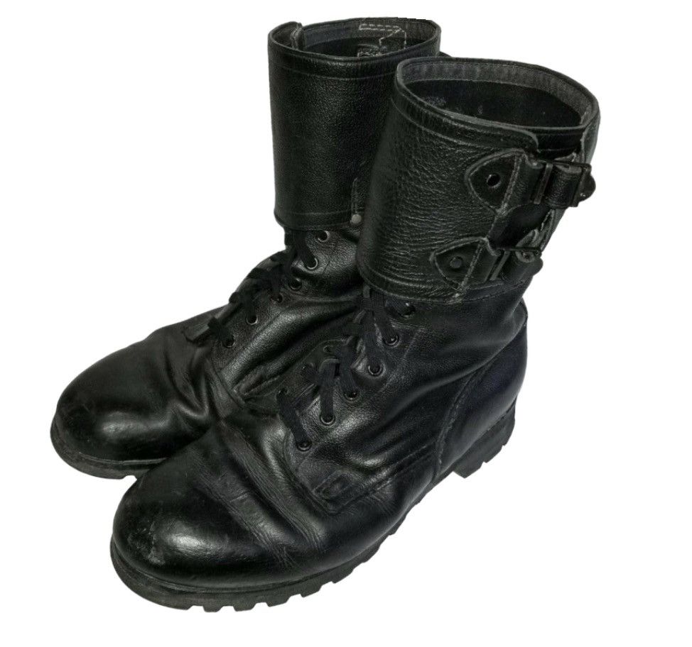 Vintage Military Combat Buckle Boots