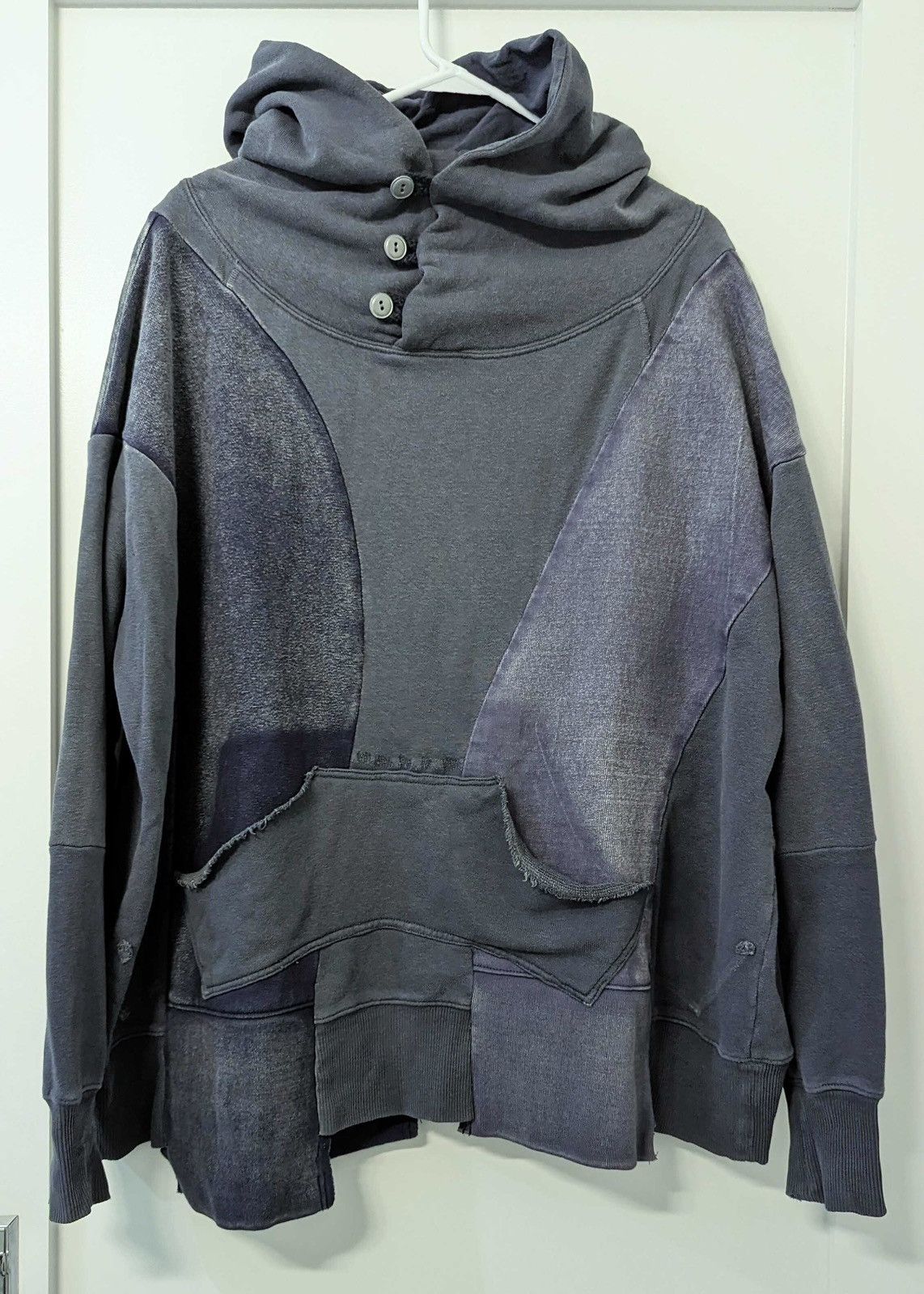 Oversized Patchwork Surf Hoodie