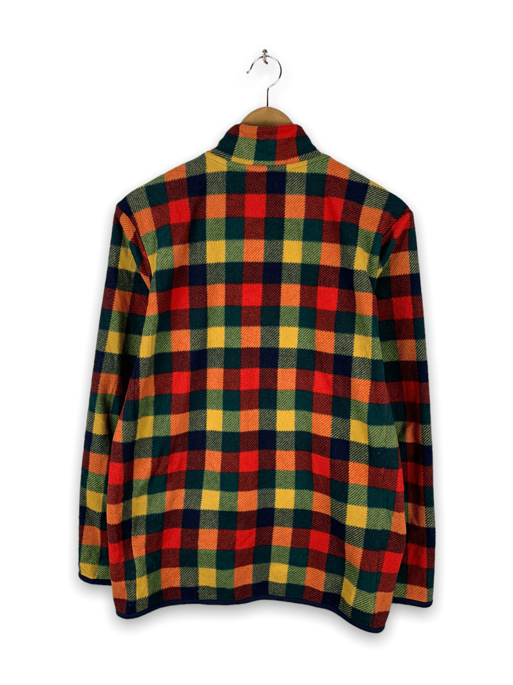 Japanese Brand Steals! Uniqlo Checkered Plaid Flannel Style Fleece Jacket Size US M / EU 48-50 / 2 - 2 Thumbnail