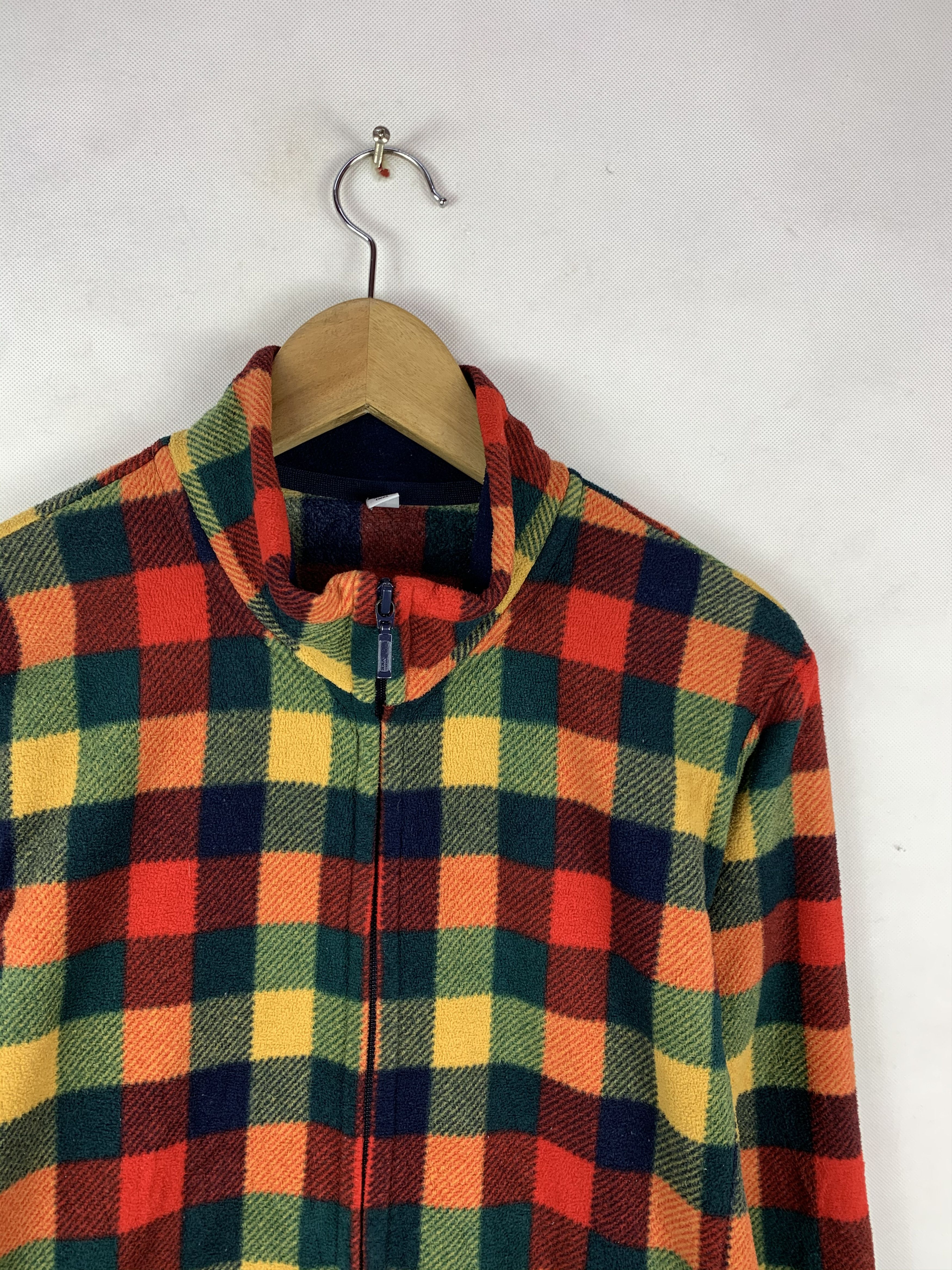 Japanese Brand Steals! Uniqlo Checkered Plaid Flannel Style Fleece Jacket Size US M / EU 48-50 / 2 - 3 Thumbnail