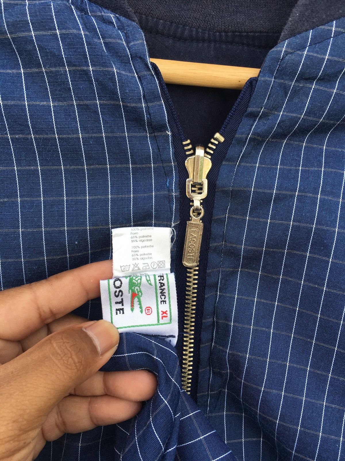 Lacoste Vintage Lacoste Reversible Checkered Jacket Size US XL / EU 56 / 4 - 10 Thumbnail