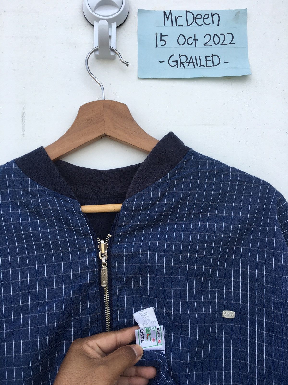 Lacoste Vintage Lacoste Reversible Checkered Jacket Size US XL / EU 56 / 4 - 9 Thumbnail