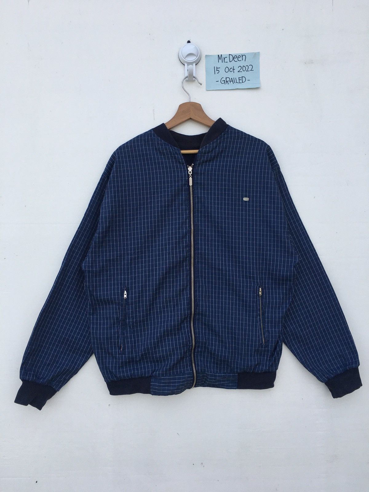 Lacoste Vintage Lacoste Reversible Checkered Jacket Size US XL / EU 56 / 4 - 1 Thumbnail