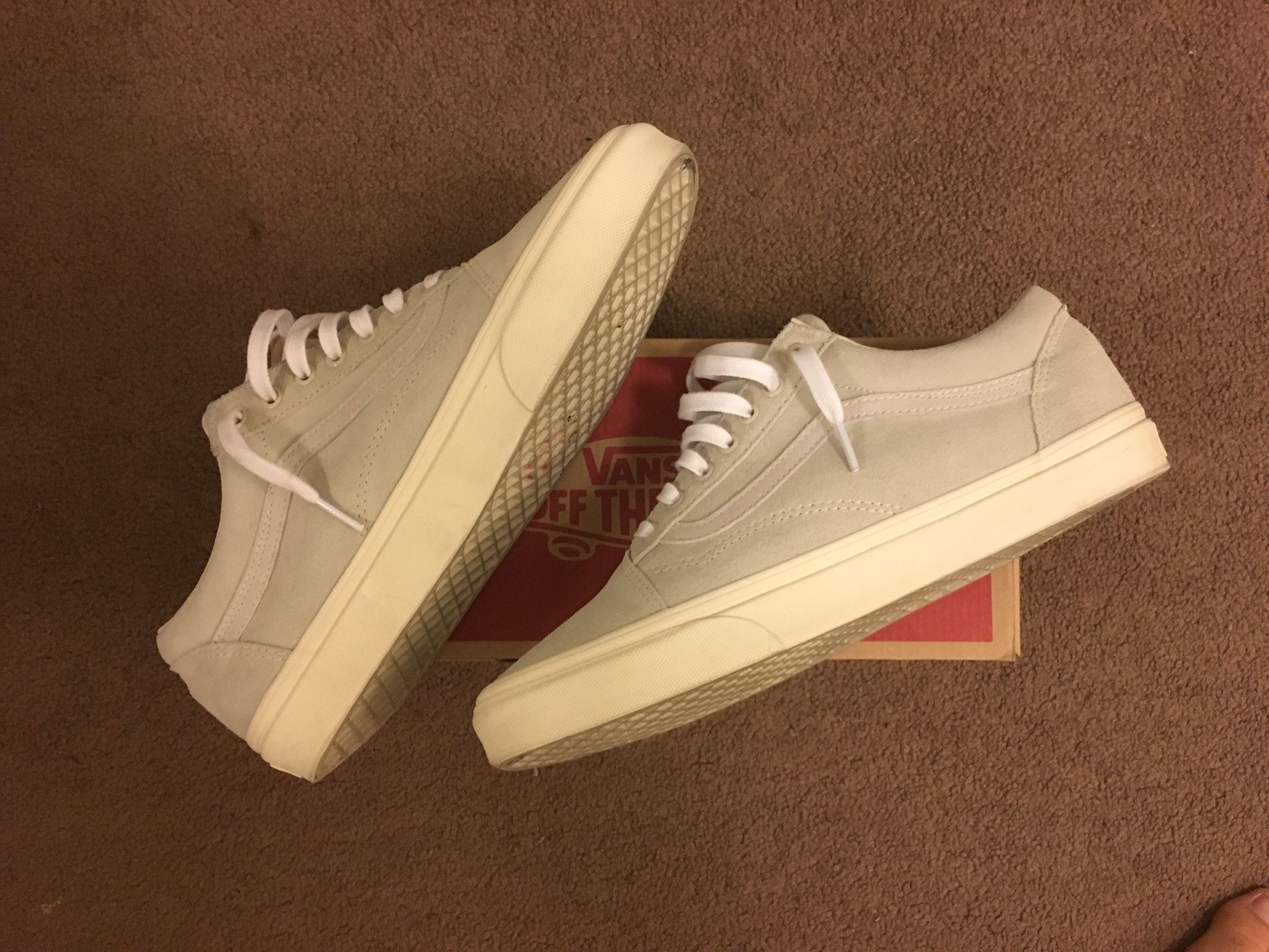 J.Crew Vans x J.Crew Old Skool Turtledove Off White Cream Grey Sand Grailed