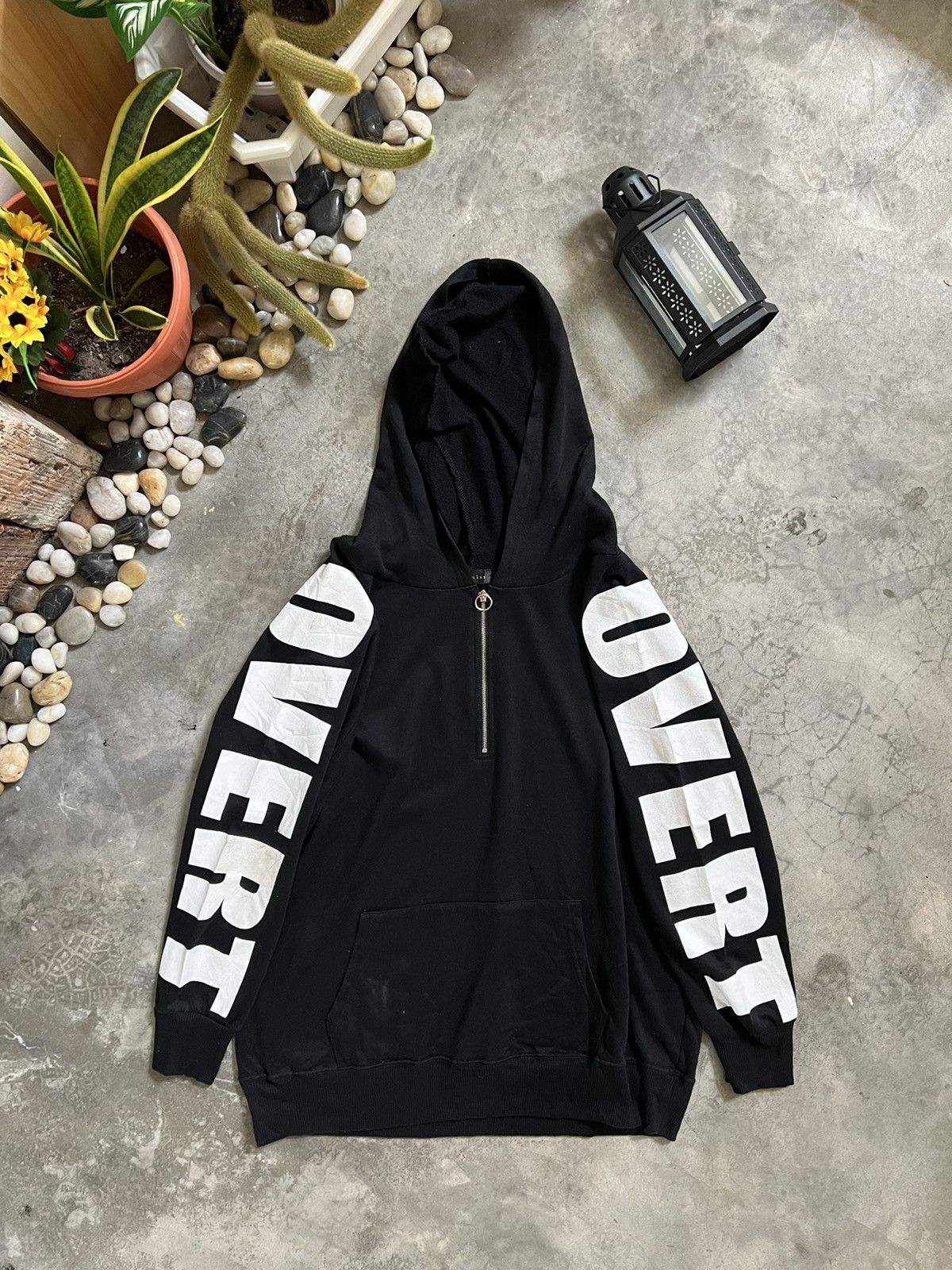 Japanese Brand STEALS 🖤🏴‍☠️ Japanese Hoodie Black Half Zipper With Pockets Size US M / EU 48-50 / 2 - 16 Thumbnail
