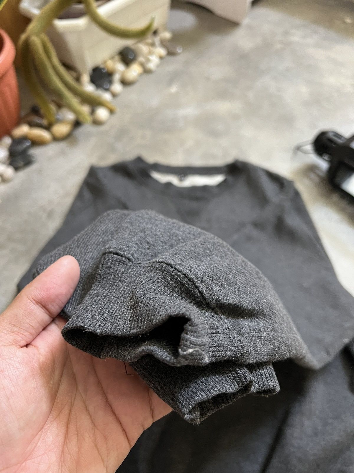 Vintage Vintage 🖤 Sand Grey Sweatshirt Size US M / EU 48-50 / 2 - 8 Thumbnail