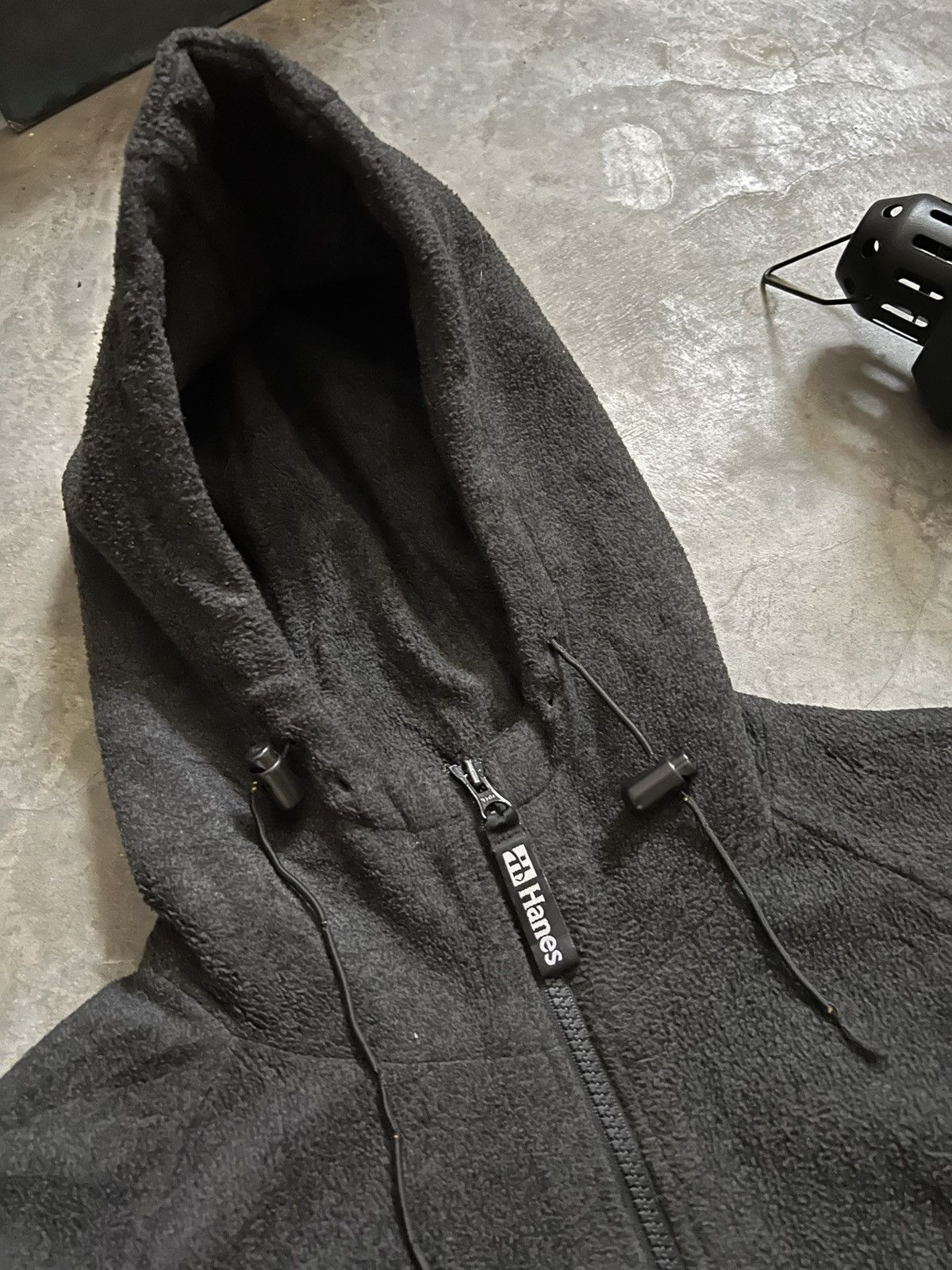 Hanes × Vintage VTG 🔥 HANES Deep Pile Fleece Quilted Jacket With Hoodie Size US M / EU 48-50 / 2 - 20 Thumbnail