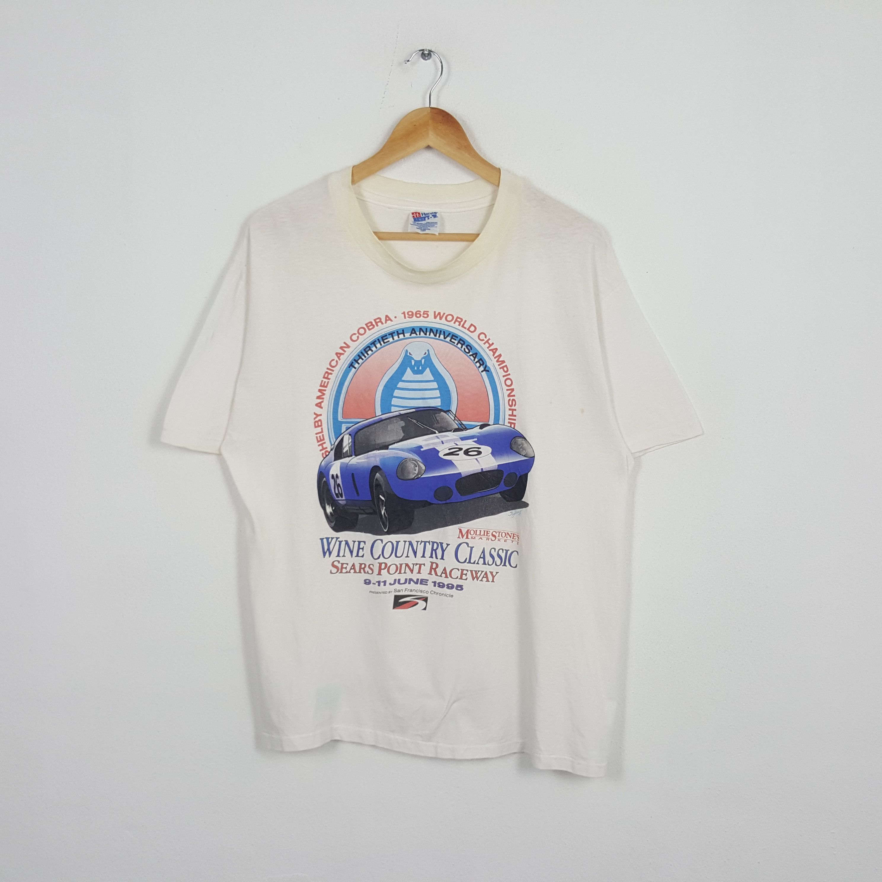 Vintage Shelby Cobra Wine Country Classic Tshirt