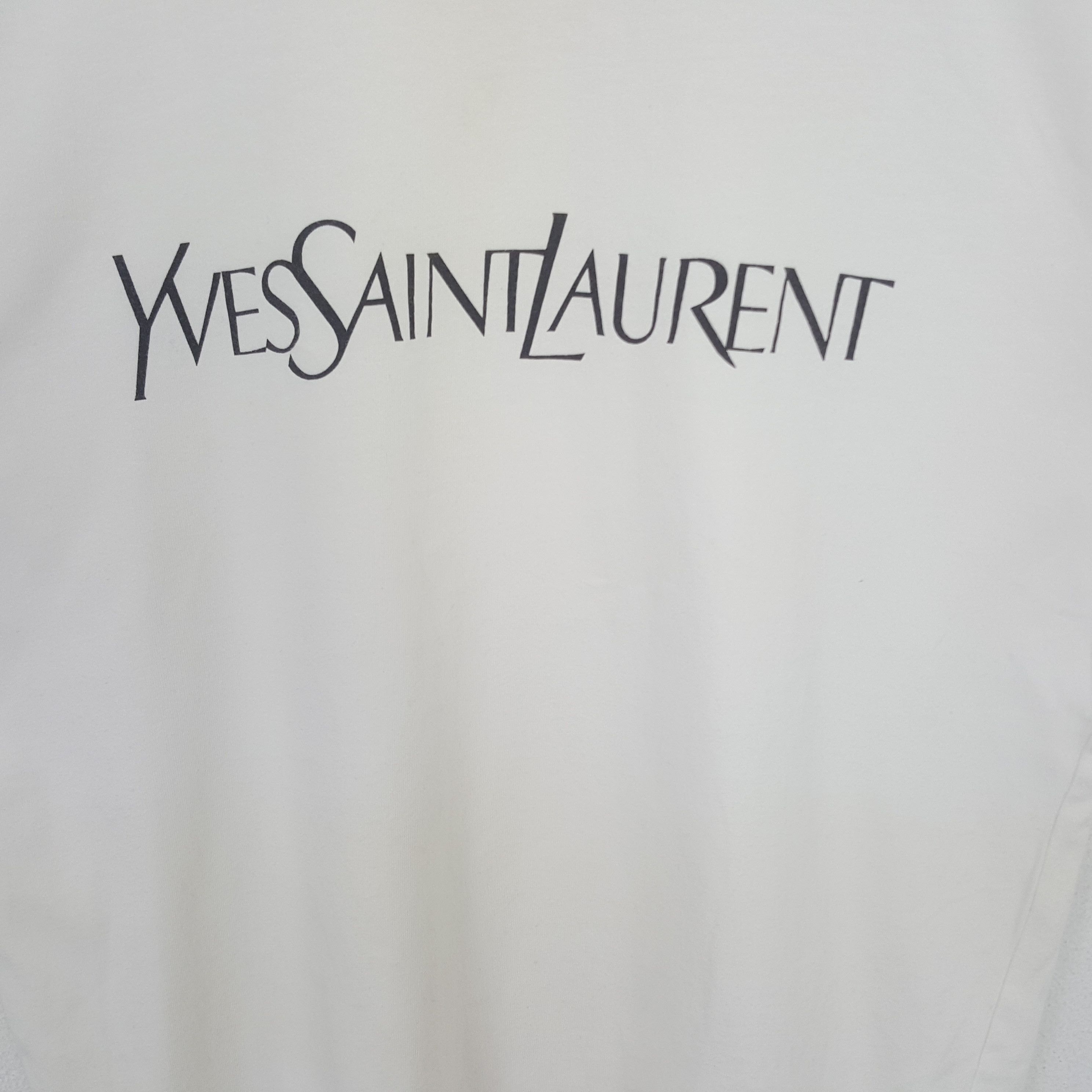 Vintage Vintage Yves Saint Laurent Spell Out Design Tshirt Size US L / EU 52-54 / 3 - 2 Thumbnail