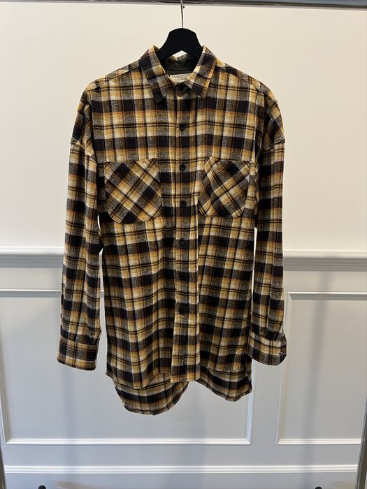 Fear of God Fear of God Fourth Collection Yellow Plaid Flannel ...