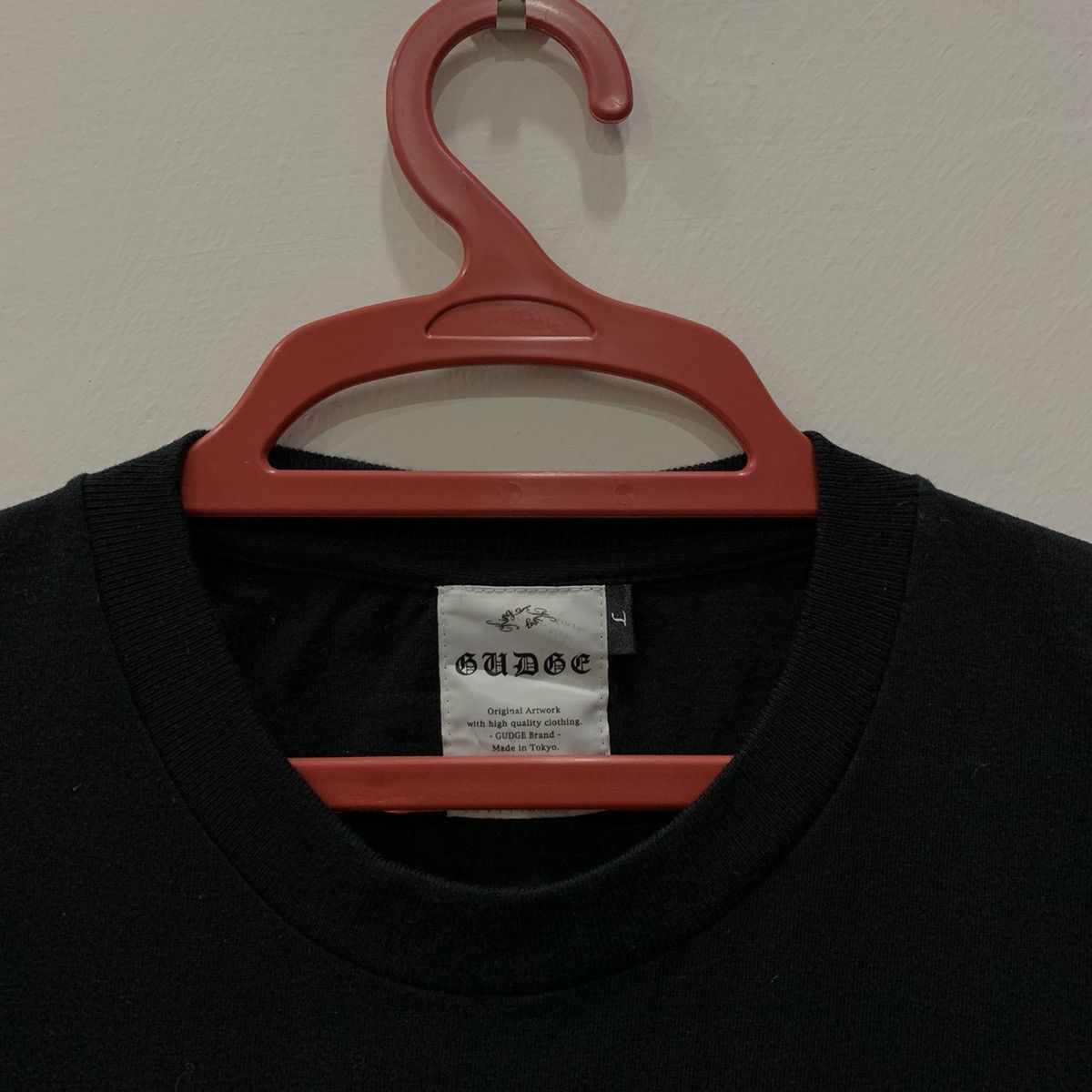 Japanese Brand GUDGE brand t shirt spell out big design.. made in tokyo Size US L / EU 52-54 / 3 - 4 Thumbnail