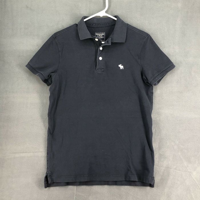 Abercrombie & Fitch Abercrombie & Fitch Polo Shirt Adult Small Blue Muscle Preppy Golf Rugby